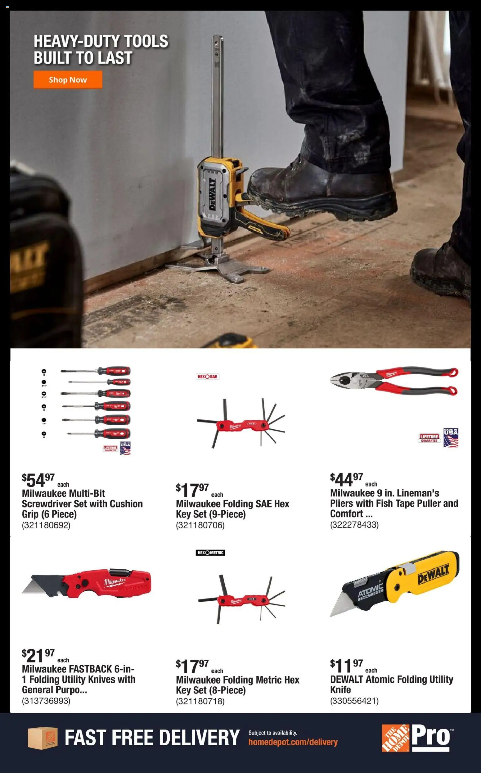 Home Depot Shop Pro Ad - NC - valid from 09.03.2026 | Page: 4 | Products: Screwdriver, Fish, Cushion