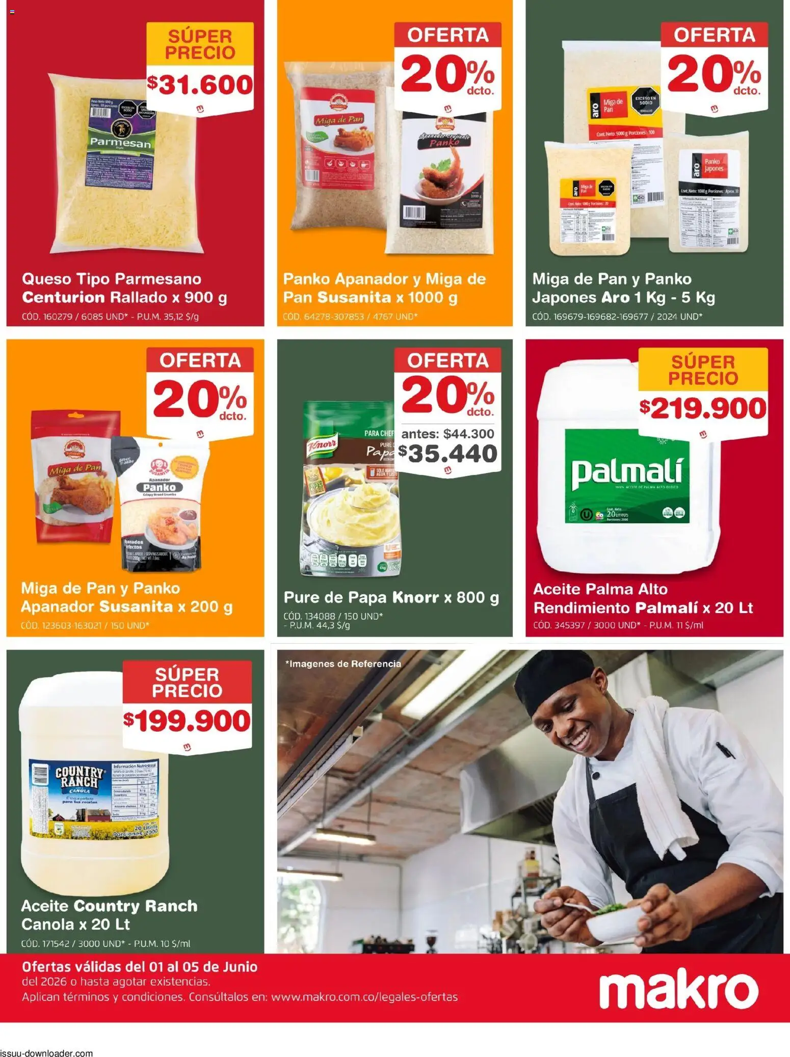 Makro revista - valida desde el 01.06.2026 | Página: 3 | Productos: Papa, Queso, Pan, Aceite