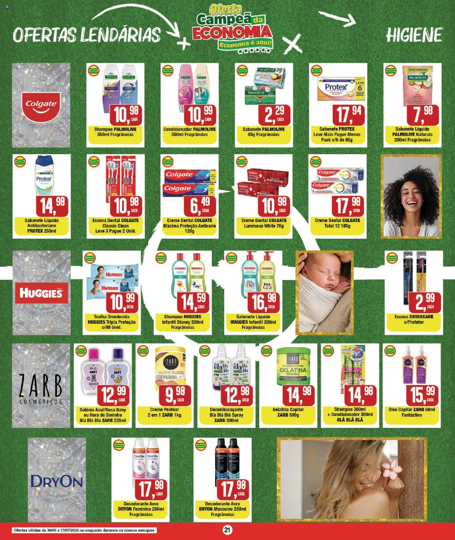 RedEconomia Folheto - válido de 13/07/2026 | Página: 21 | Produtos: Escova, Creme, Creme dental, Toalha umedecida