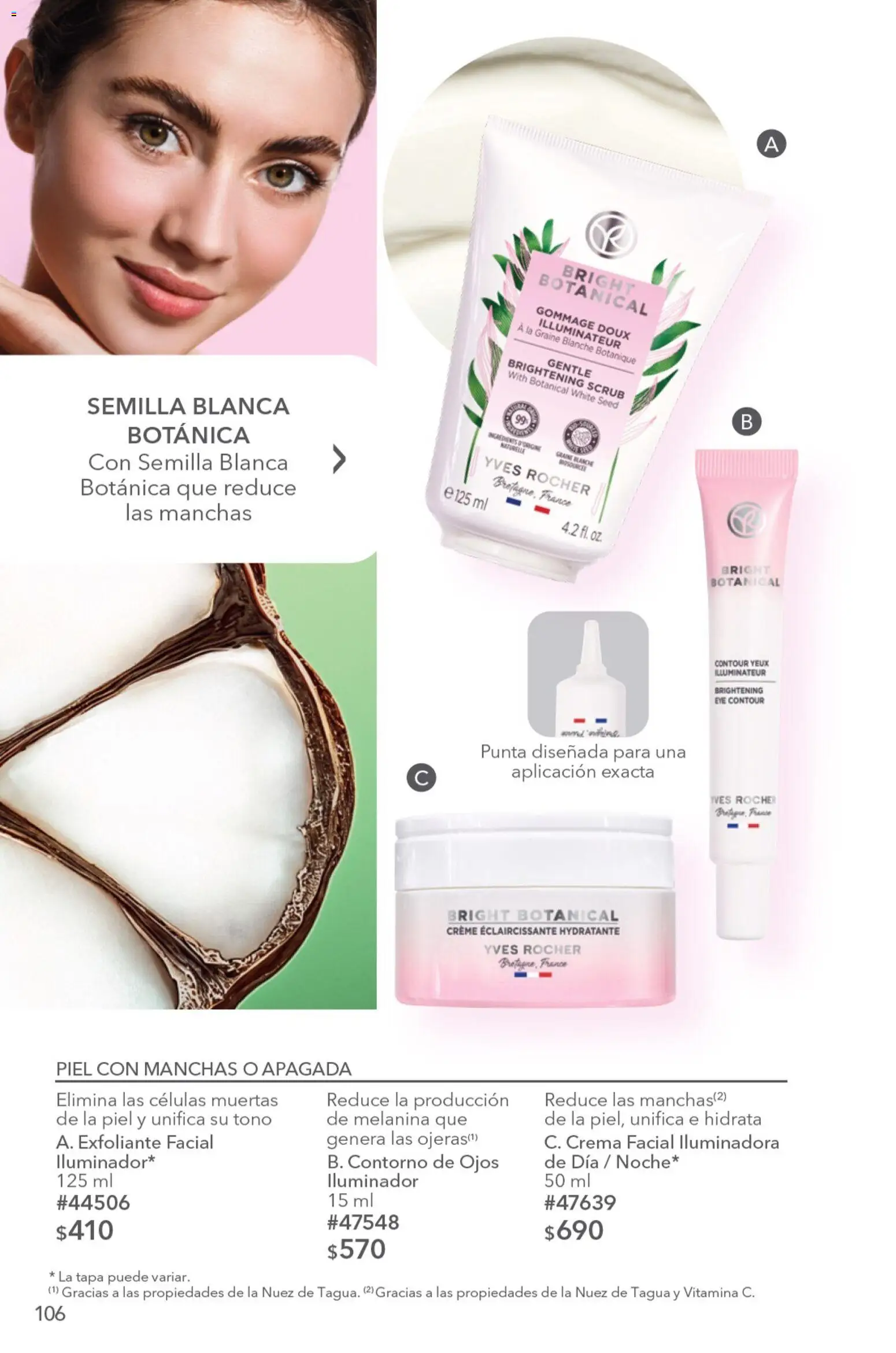 Nuevas ofertas de Yves Rocher válidas en toda la República Mexicana desde el 04/08/2026. ¡Encuentra las mejores ofertas en Yves Rocher campaña 11 2026! | Página: 110 | Productos: Crema, Exfoliante, Nuez, Crema facial