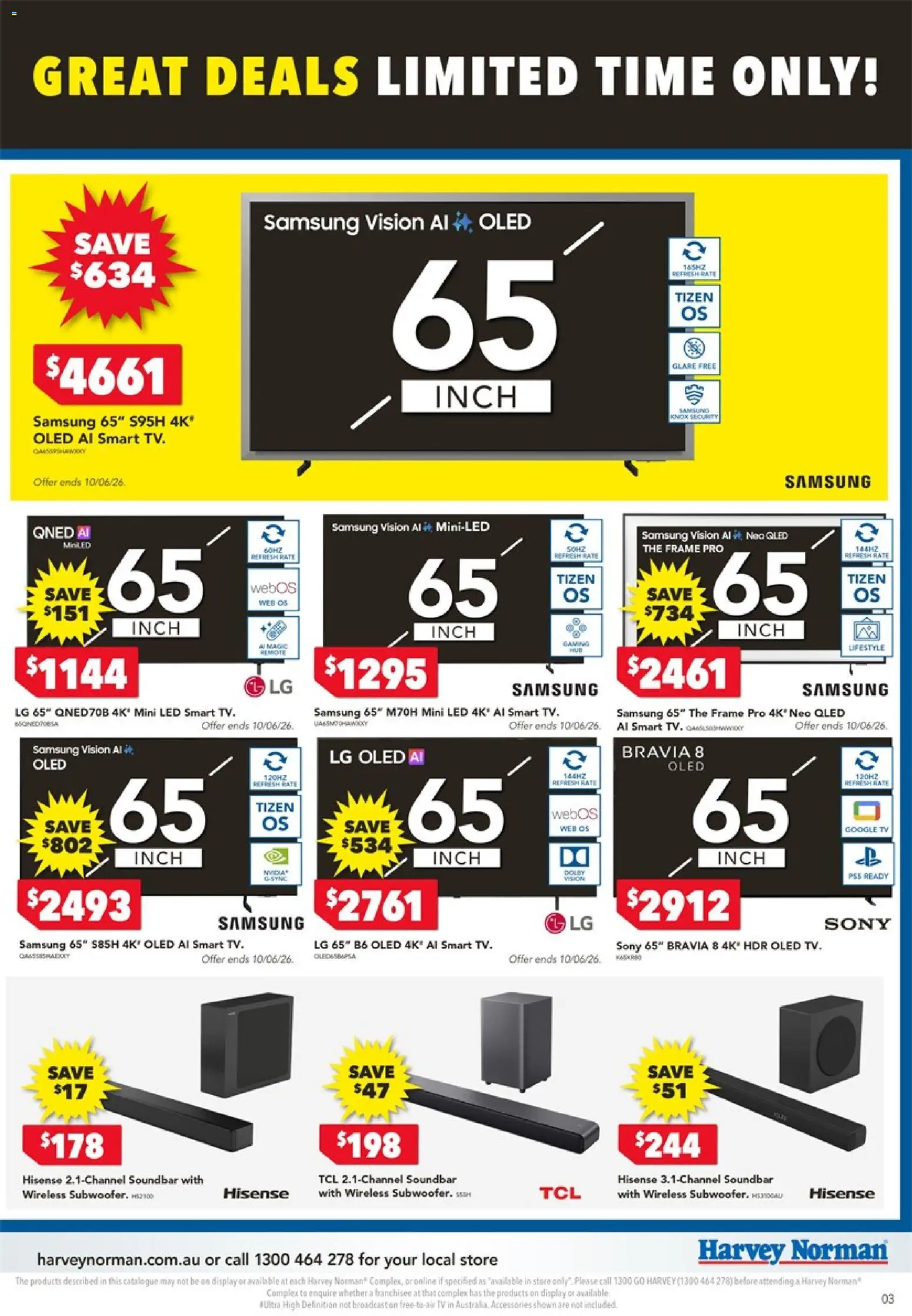 Harvey Norman catalogue - valid from 04.06.2026 | Page: 3 | Products: Accessories, Tv
