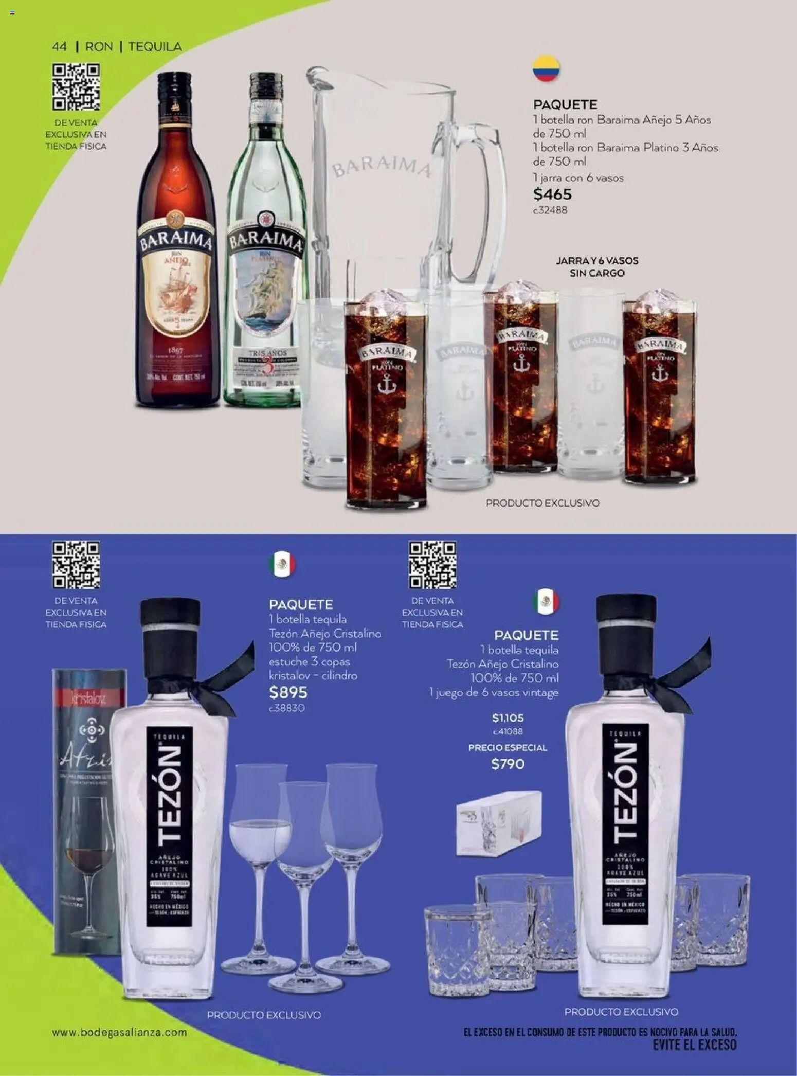 Nuevas ofertas de Bodegas Alianza válidas en toda la República Mexicana desde el 01.04.2026. ¡Encuentra las mejores ofertas en Bodegas Alianza catálogo! | Página: 46 | Productos: Estuche, Juego, Botella, Vasos