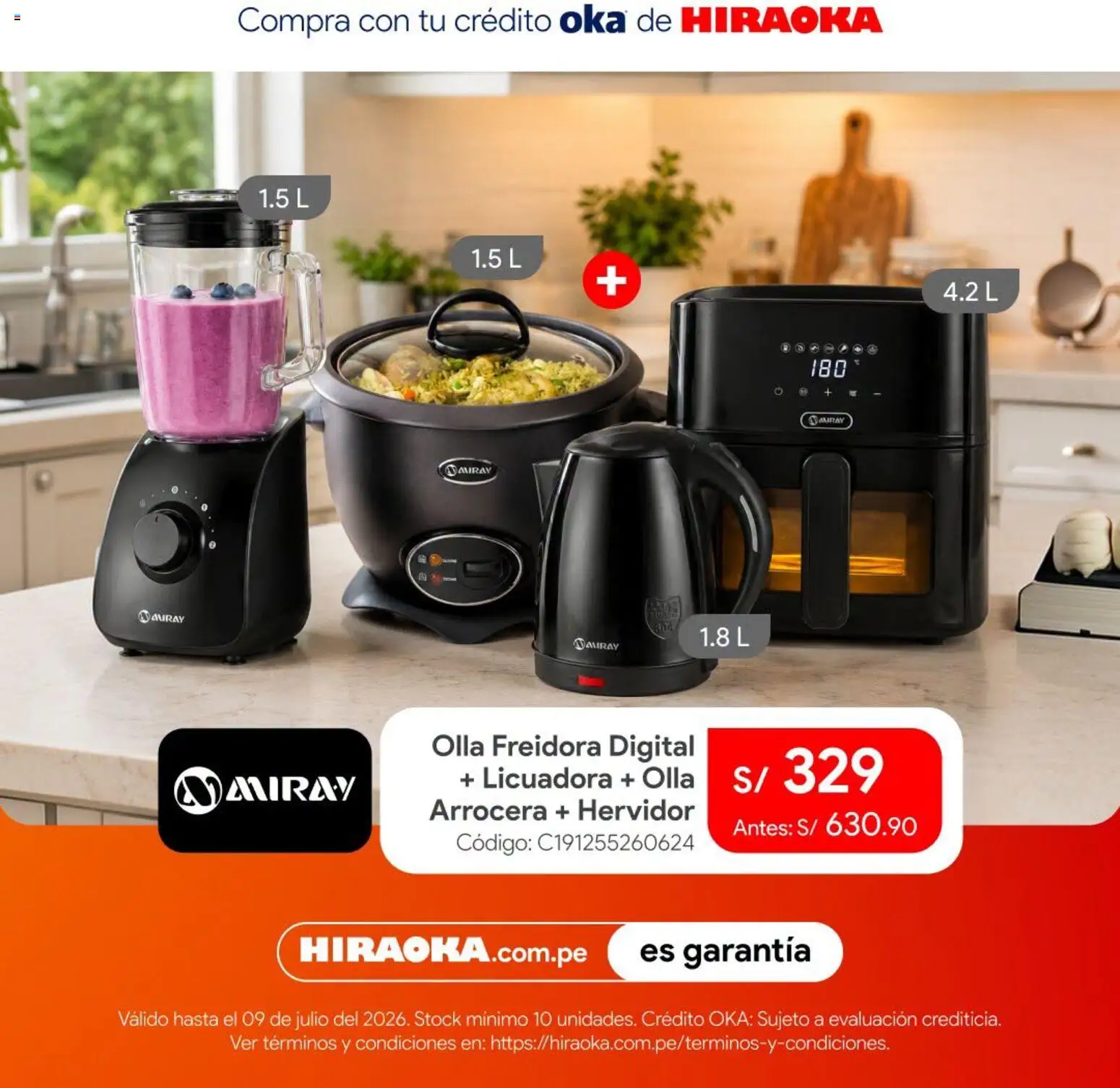 Catálogo Hiraoka válido desde 07/07/2026 | Página: 2 | Productos: Hervidor, Freidora, Licuadora