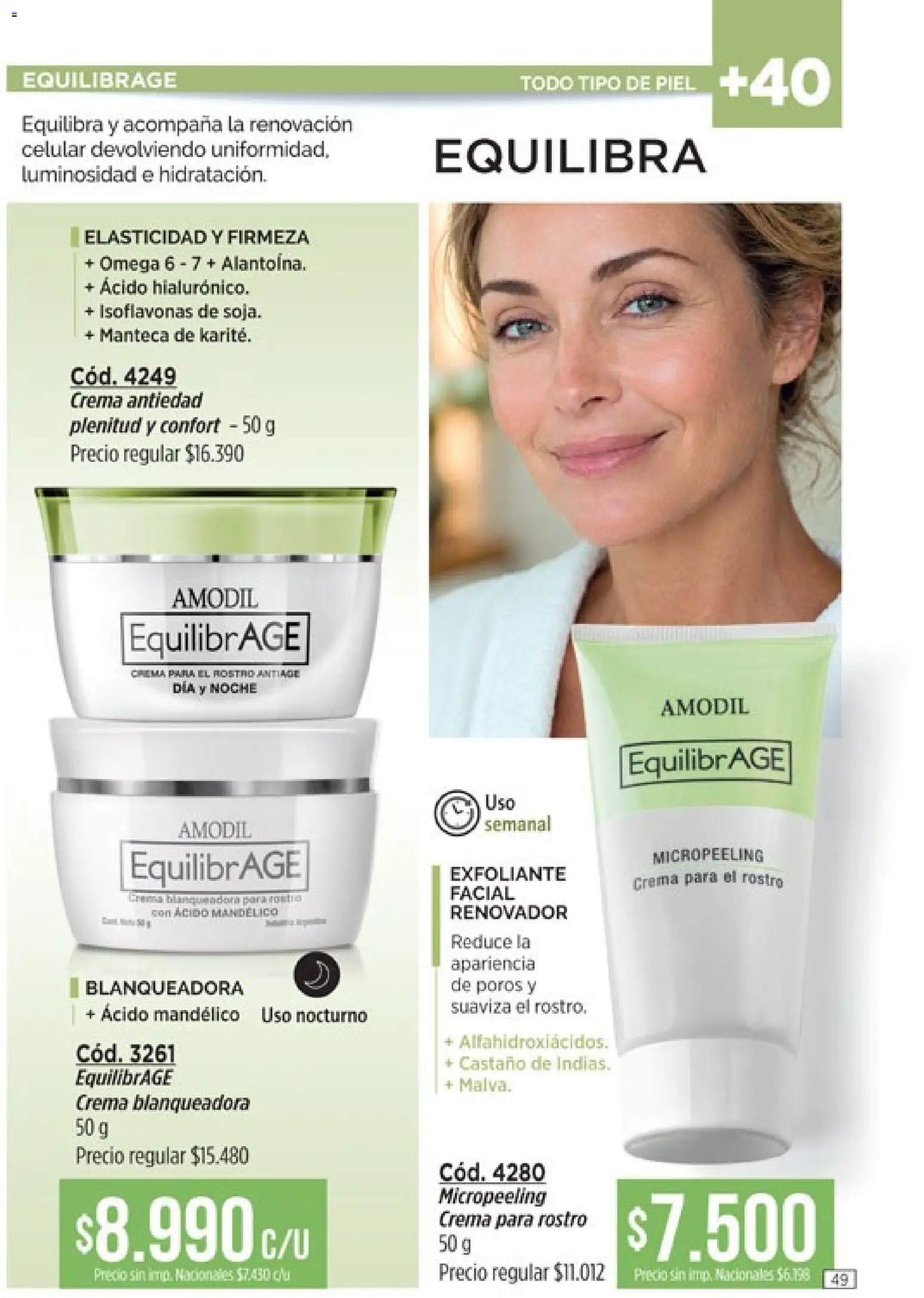 Catálogo Amodil Campaña 16 │ válido desde el 19/09/2026 | Página: 49 | Productos: Celular, Exfoliante, Manteca, Crema