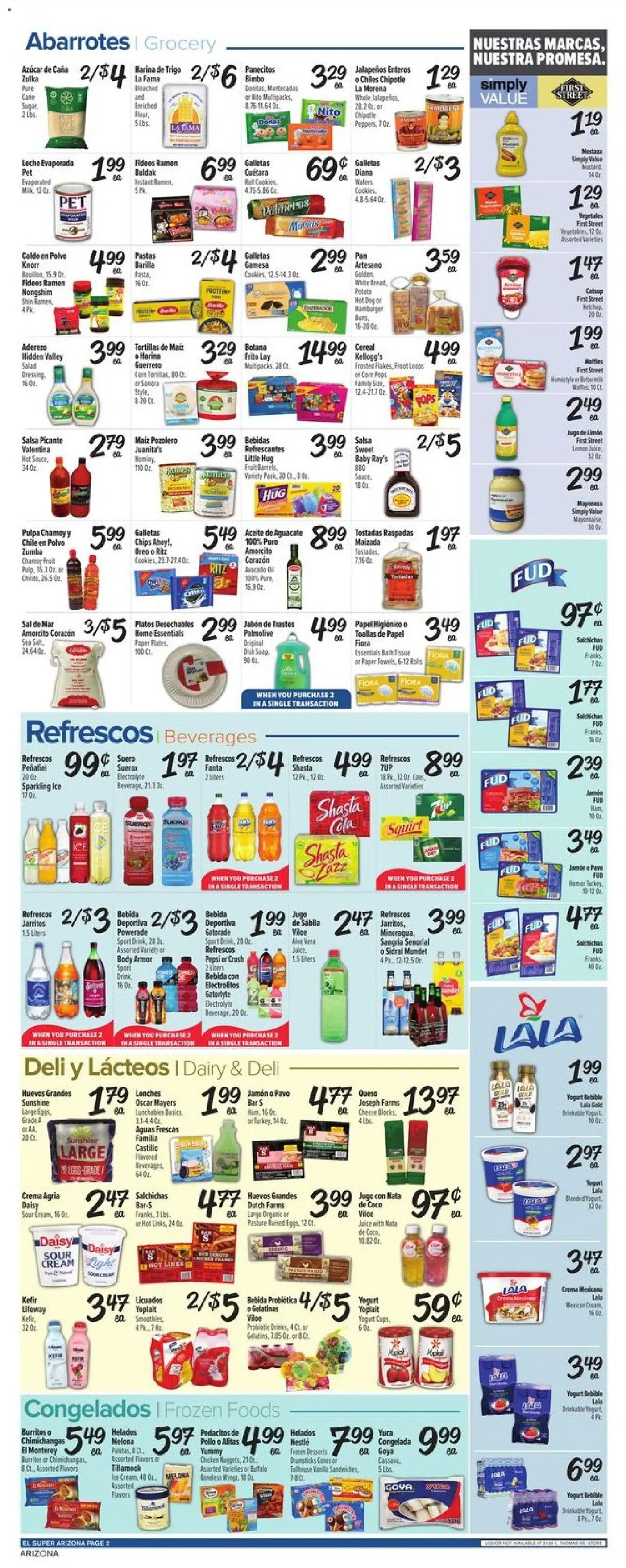 El Super Weekly Ad - AK - valid from 10.06.2026 | Page: 2 | Products: Bath, Sour cream, Cream, Cookies