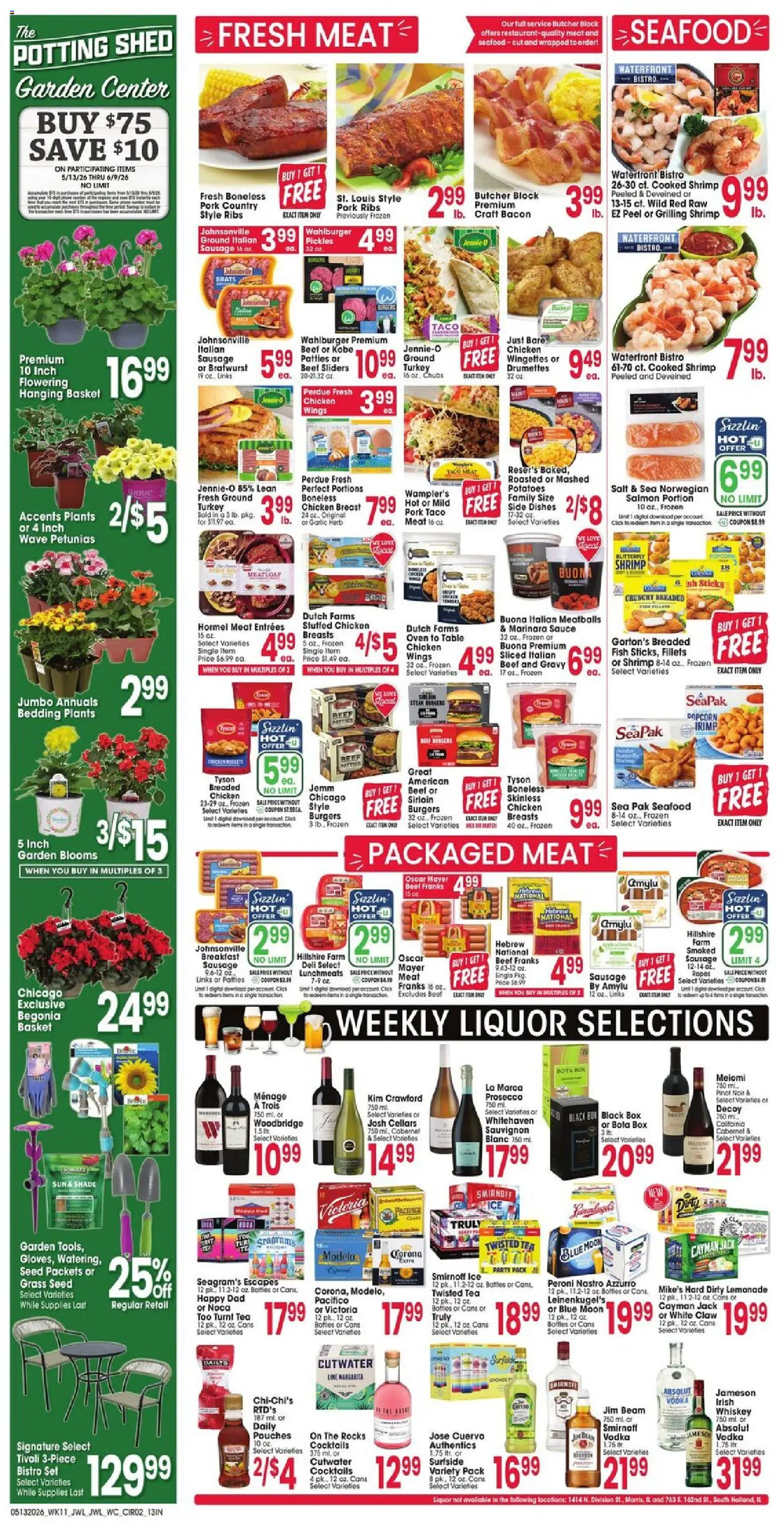 Jewel Osco Weekly Ad - IN - valid from 13.05.2026 | Page: 2 | Products: Basket, Fish, Vodka, Sauce