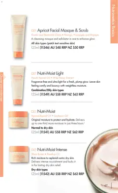 Preview of Nutrimetics Catalogue 2026 - valid from 01.01.2026 | Page: 47 | Products: Light, Scrub, Pineapple, Sensitive skin