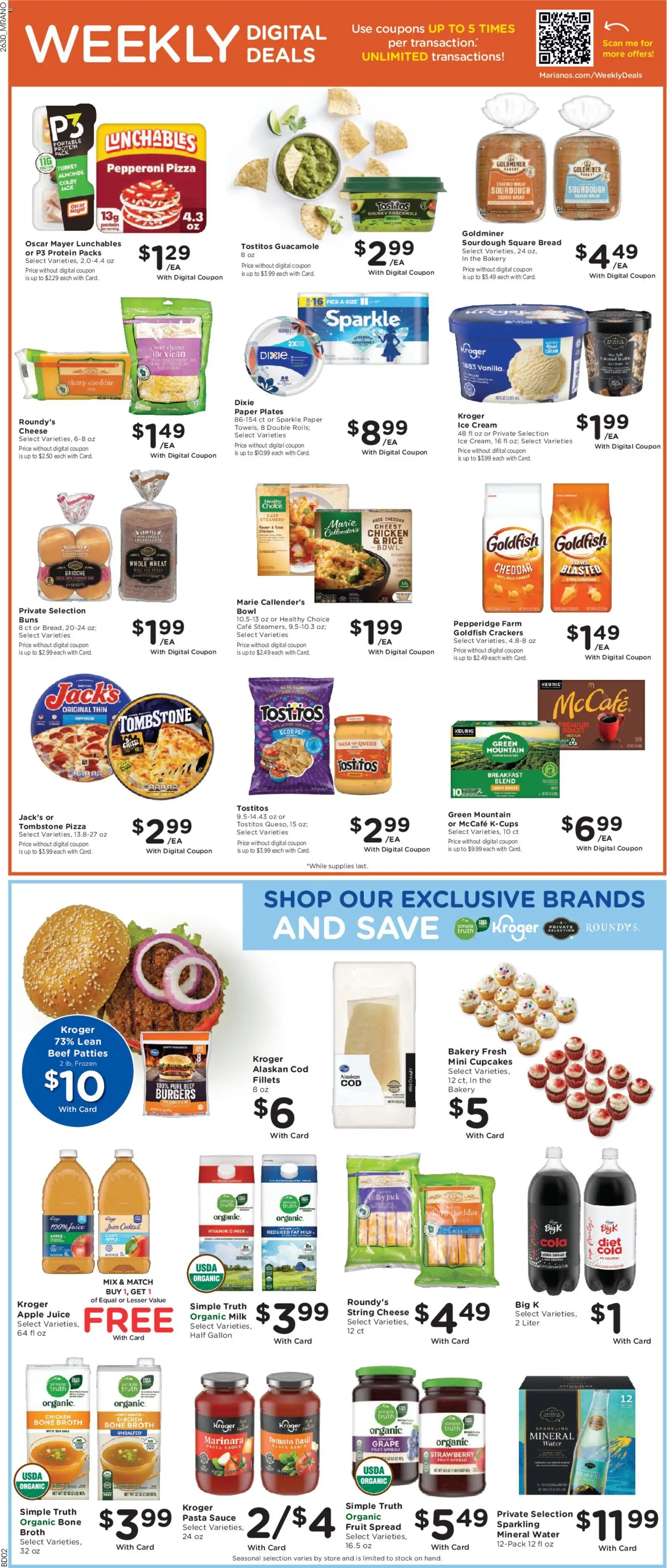 Mariano's Weekly Ad - valid from 08/26/2026 | Page: 4 | Products: Vitamin, Guacamole, Juice, Cream