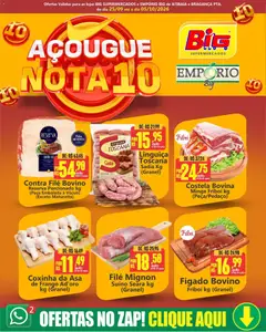 Big Supermercados ofertas do Açougue - Pré-Visualização do folheto da loja Big Supermercados, válido de 25/09/2026