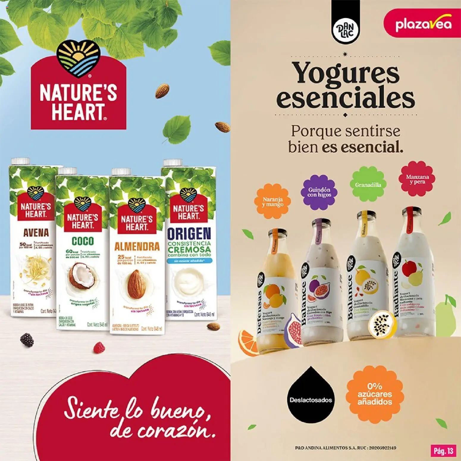 Catálogo Plaza Vea válido desde 01/09/2026 | Página: 13 | Productos: Mango, Avena, Higos, Coco