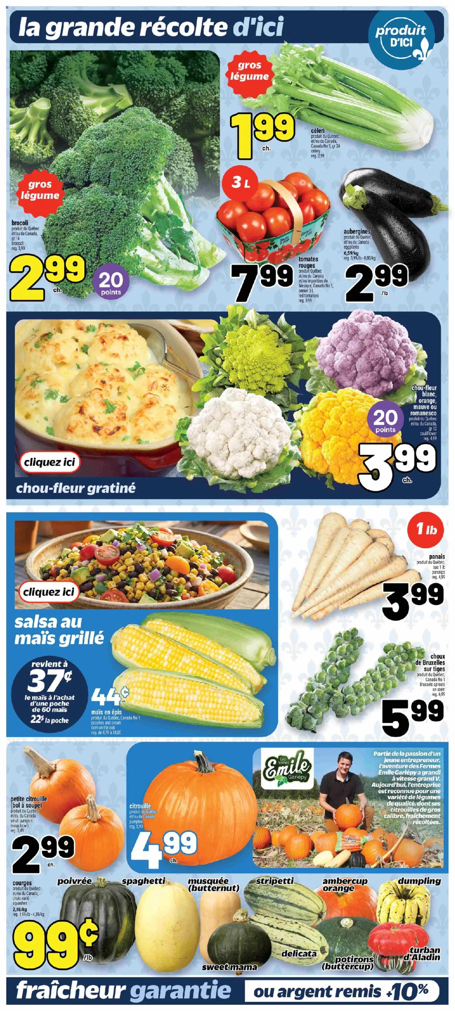 Metro flyer valid from Sep 17, 2026 | Page: 9 | Products: Cream, Spaghetti, Cauliflower, Pumpkin