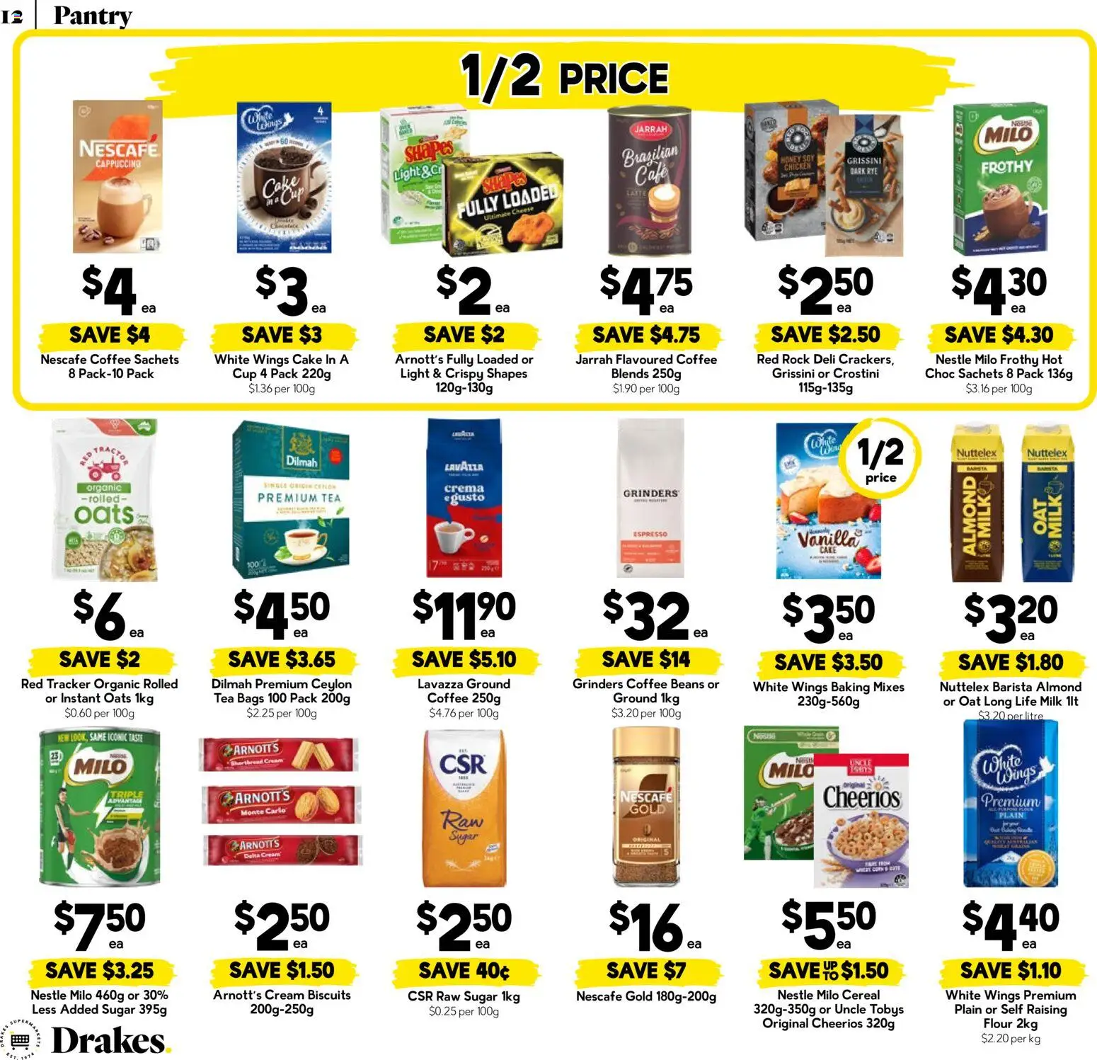 Drakes catalogue - valid from 09/09/2026 | Page: 12 | Products: Biscuits, Cappuccino, Coffee beans, Beans