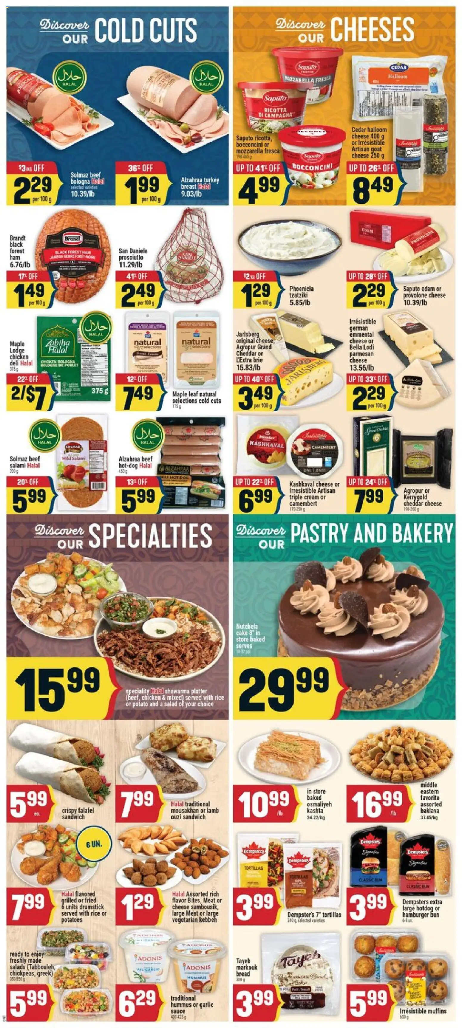 Adonis flyer valid from Sep 17, 2026 | Page: 5 | Products: Hummus, Mozzarella, Lamb, Specialties