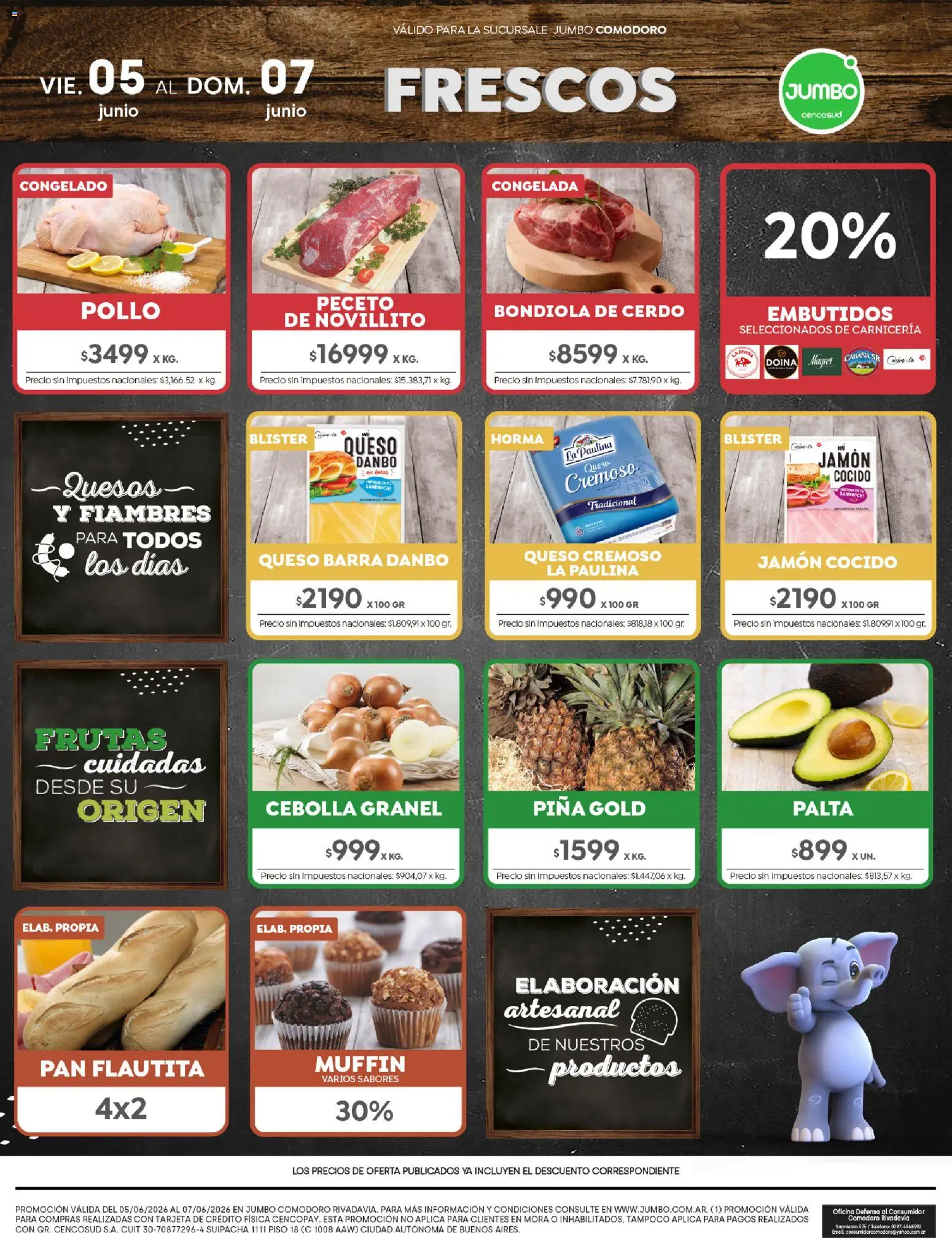 Jumbo ofertas │ válido desde el 05.06.2026 | Página: 7 | Productos: Cebolla, Pan, Cerdo, Piña