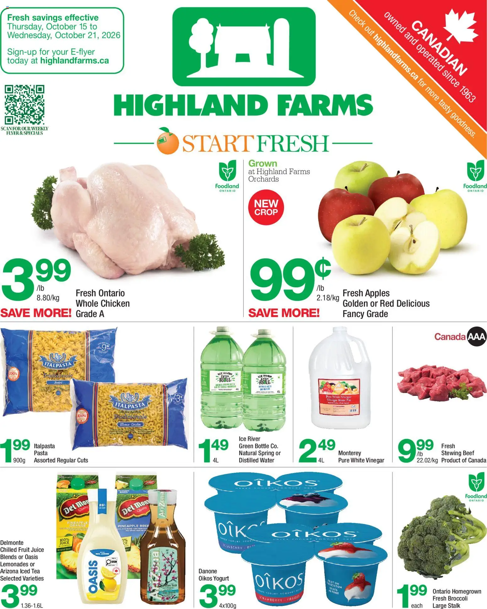 Highland Farms flyer valid from Oct 15, 2026 | Page: 1