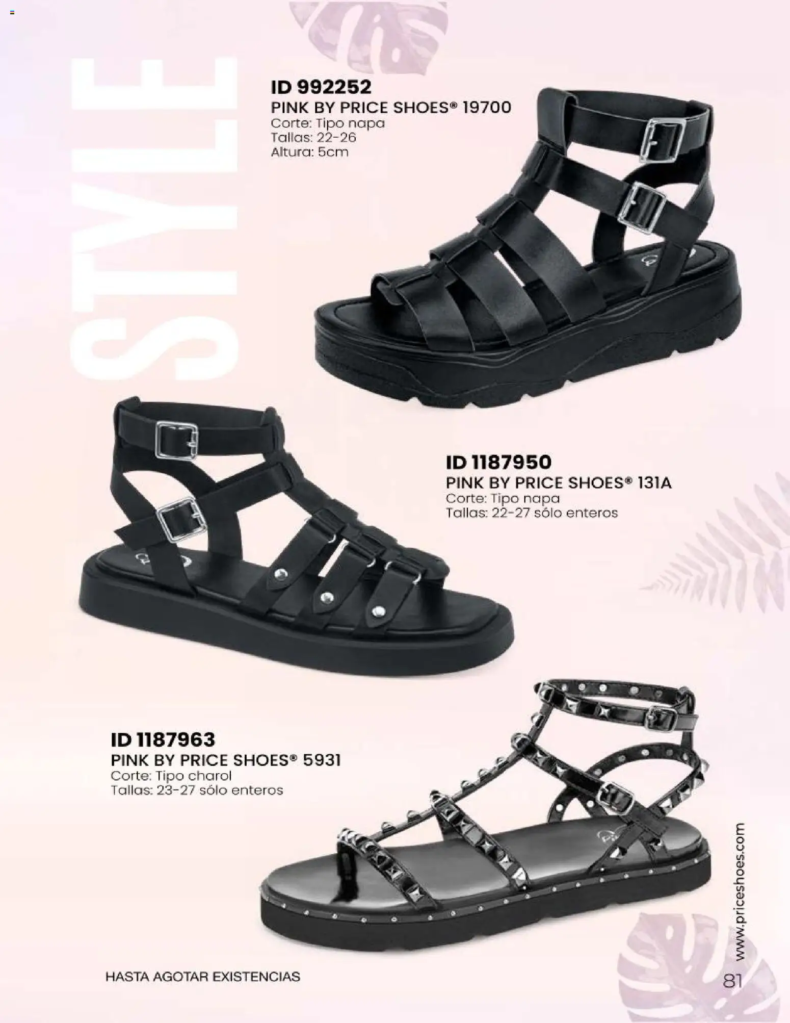 Nuevas ofertas de Price Shoes válidas en toda la República Mexicana desde el 23/06/2026. ¡Encuentra las mejores ofertas en Price Shoes catálogo Sandalias 2026! | Página: 81