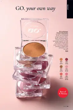 Preview of Avon Brochure Campaign from shop Avon valid from Jul 2, 2026 | Page: 49 | Products: Powder, Blush