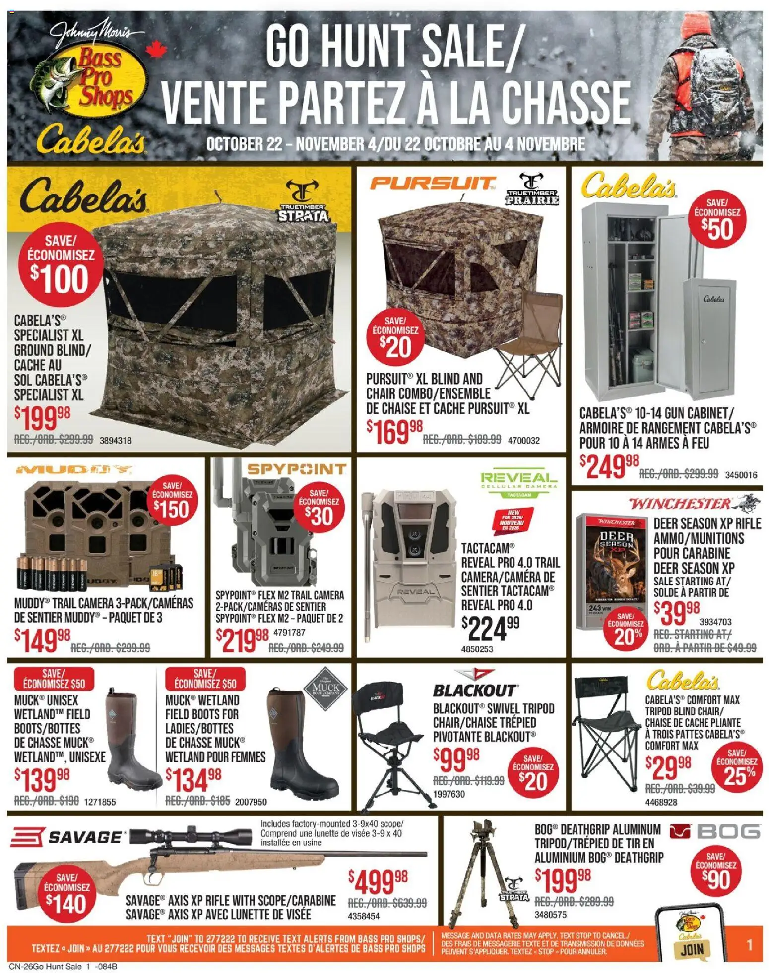 Cabelas flyer valid from Oct 22, 2026 | Page: 1