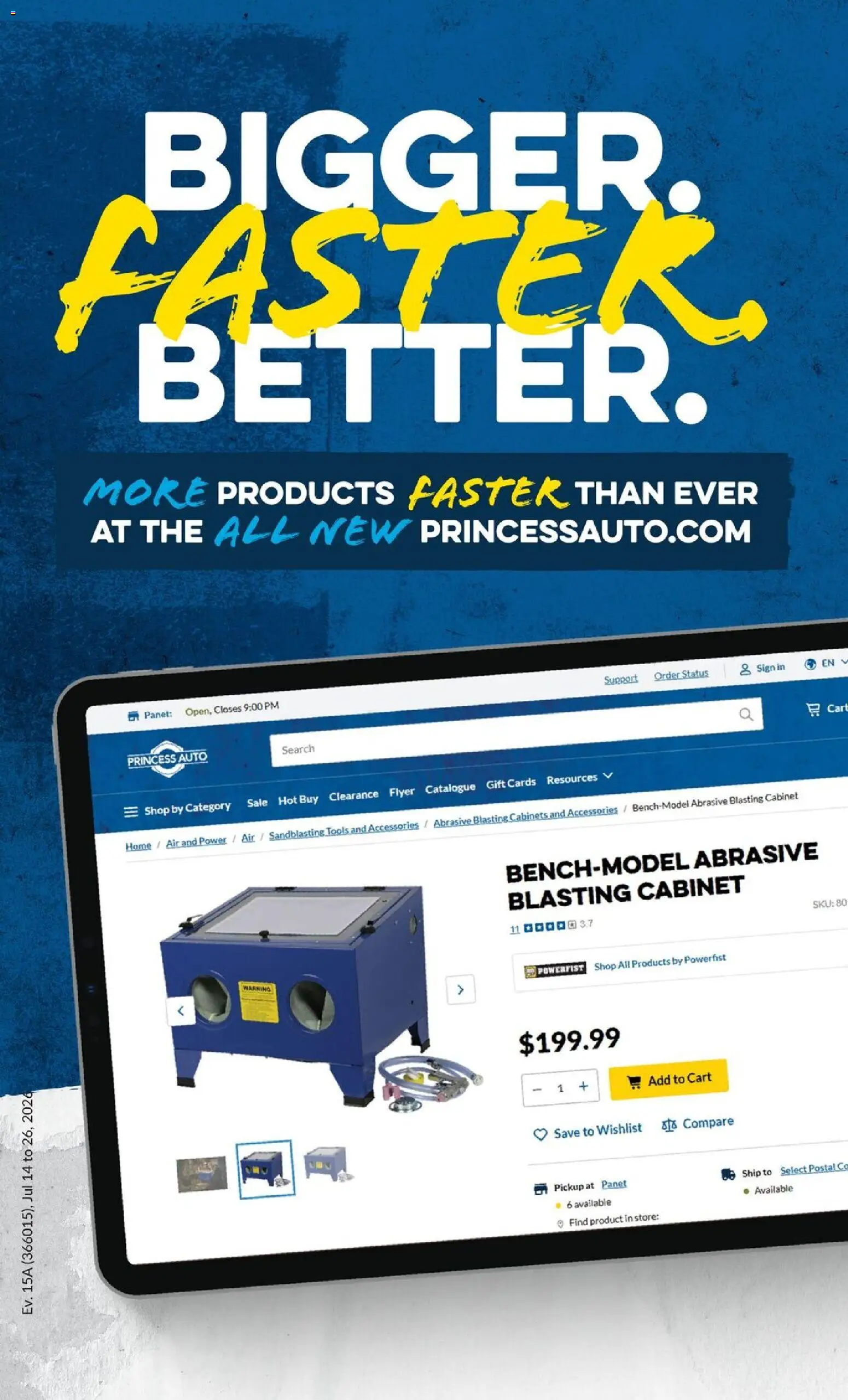 Princess Auto flyer valid from Jul 14, 2026 | Page: 58 | Products: Cabinet