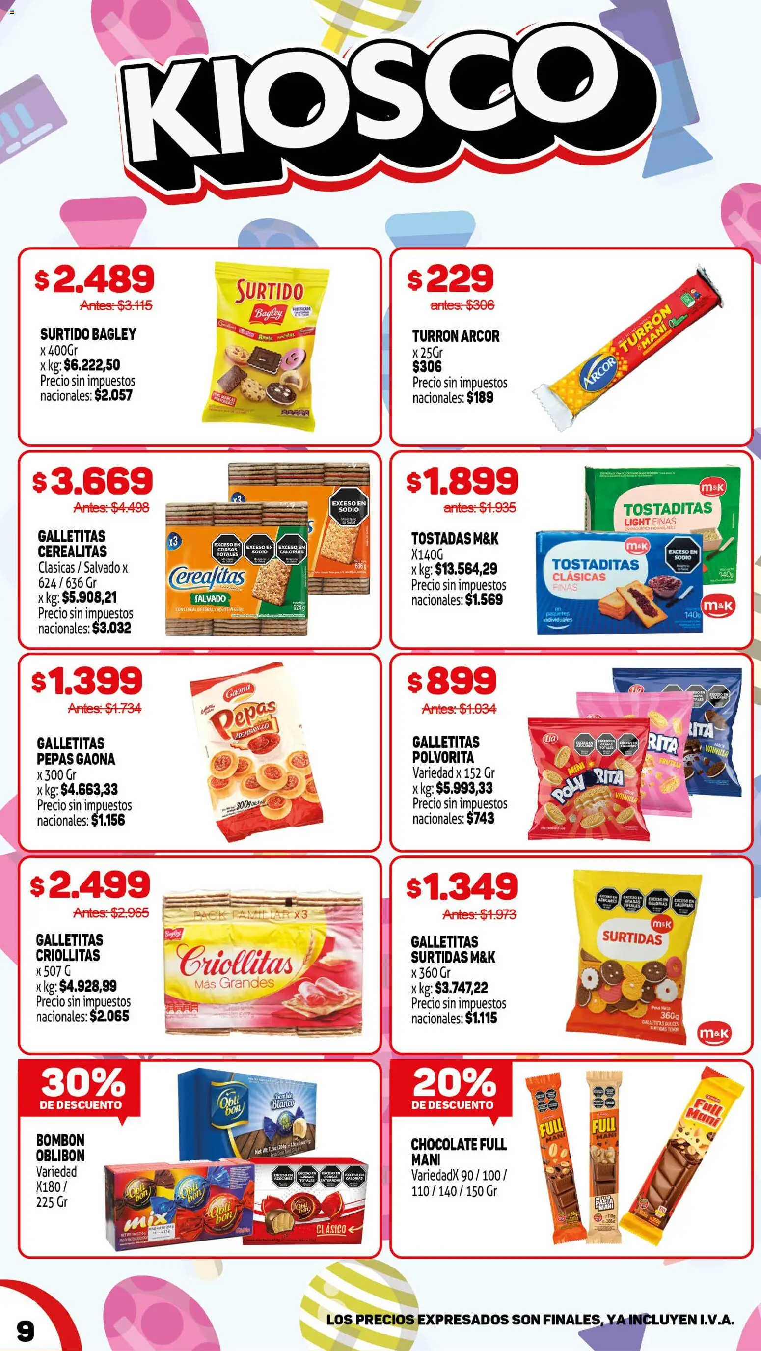 Makro Ofertas VOLVETE A ILUSIONAR │ válido desde el 09/07/2026 | Página: 9 | Productos: Frutilla, Mani, Chocolate, Turrón