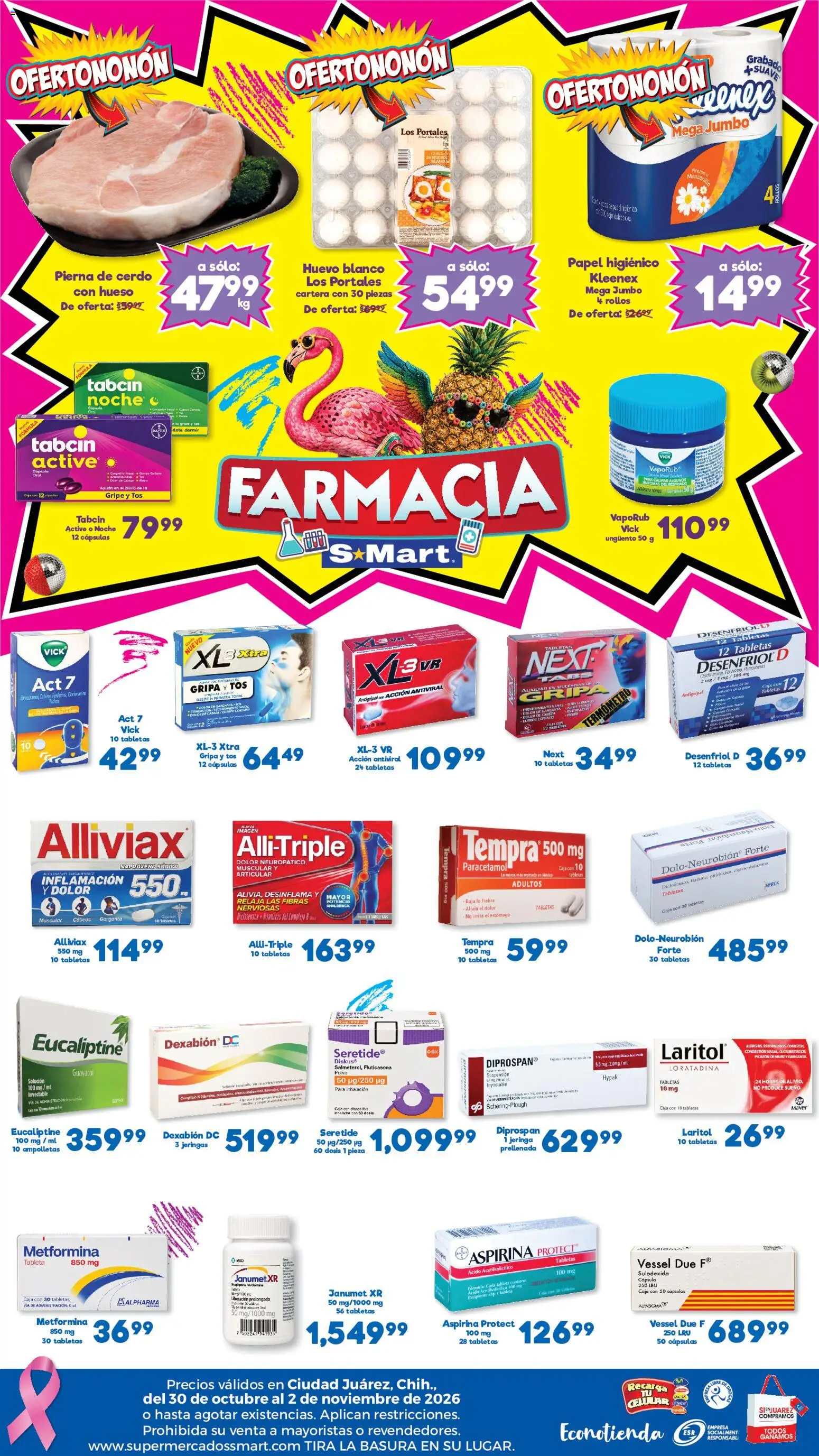 Nuevas ofertas de S-Mart válidas en toda la República Mexicana desde el 30/10/2026. ¡Encuentra las mejores ofertas en S-Mart folleto Juárez! | Página: 4