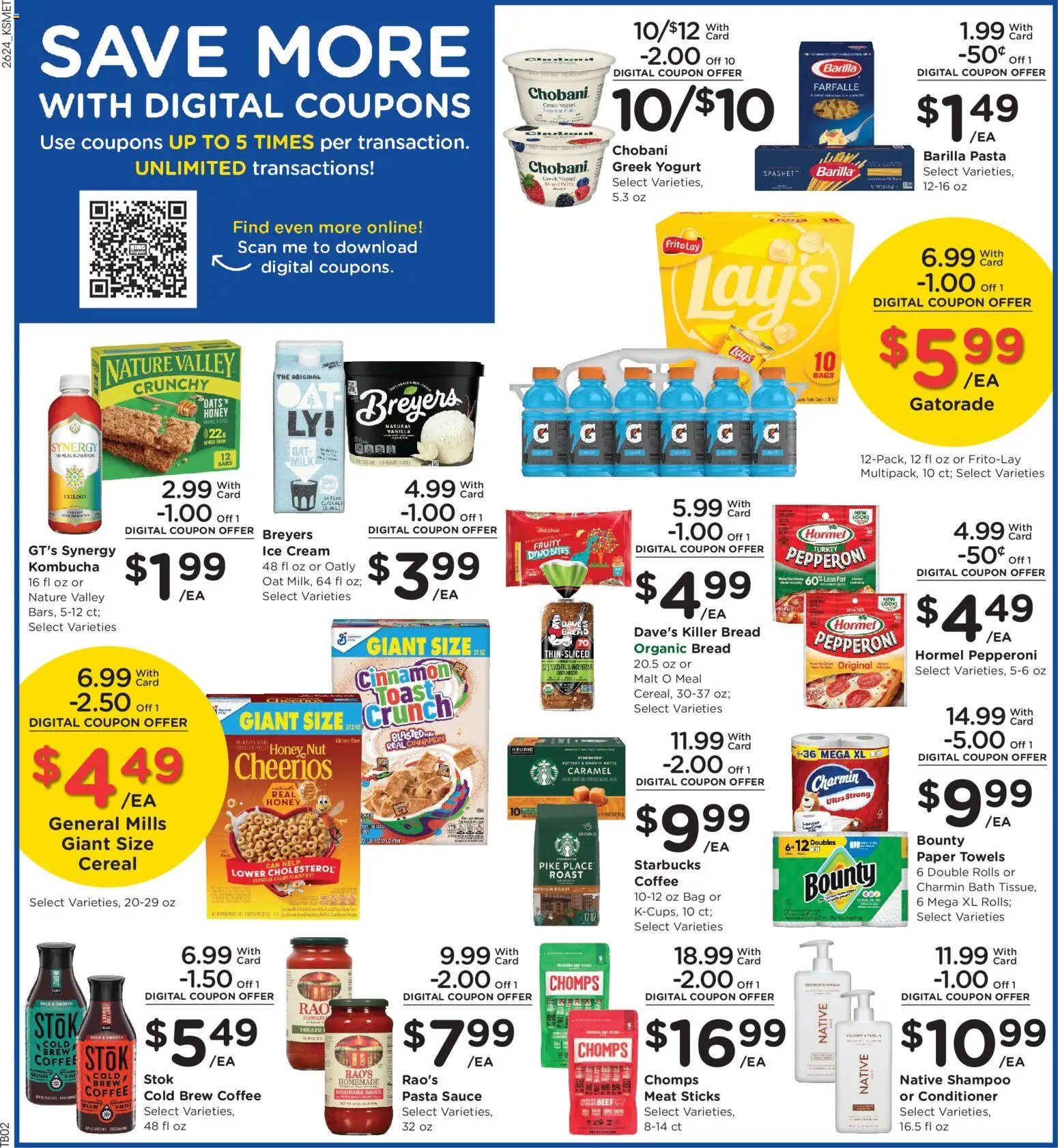 King Soopers Weekly Ad - valid from 07/15/2026 | Page: 6 | Products: Coffee, Pasta, Ice, Barilla