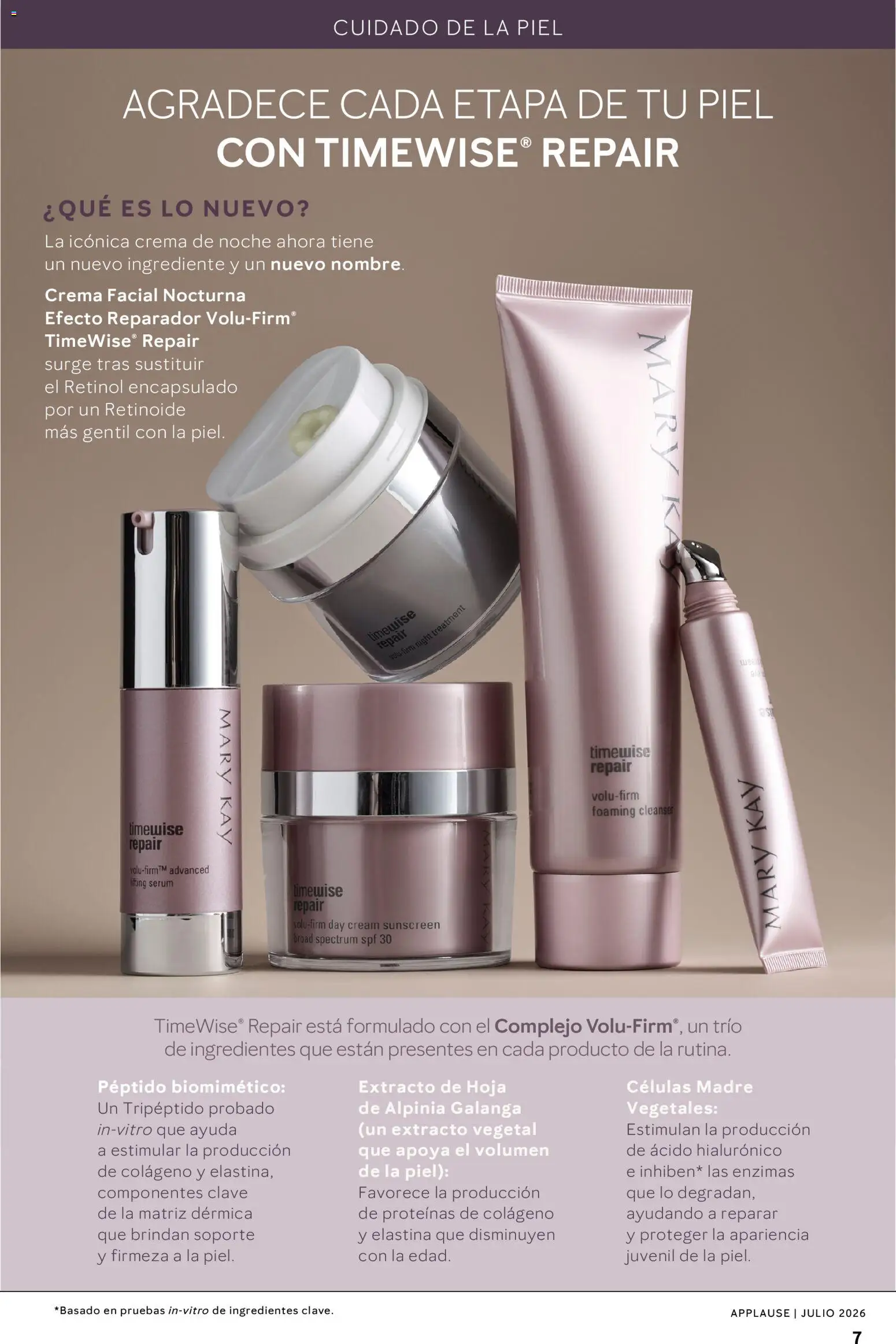 Nuevas ofertas de Mary Kay válidas en toda la República Mexicana desde el 01/07/2026. ¡Encuentra las mejores ofertas en Catálogo Mary Kay Applause 2026! | Página: 7 | Productos: Serum, Crema