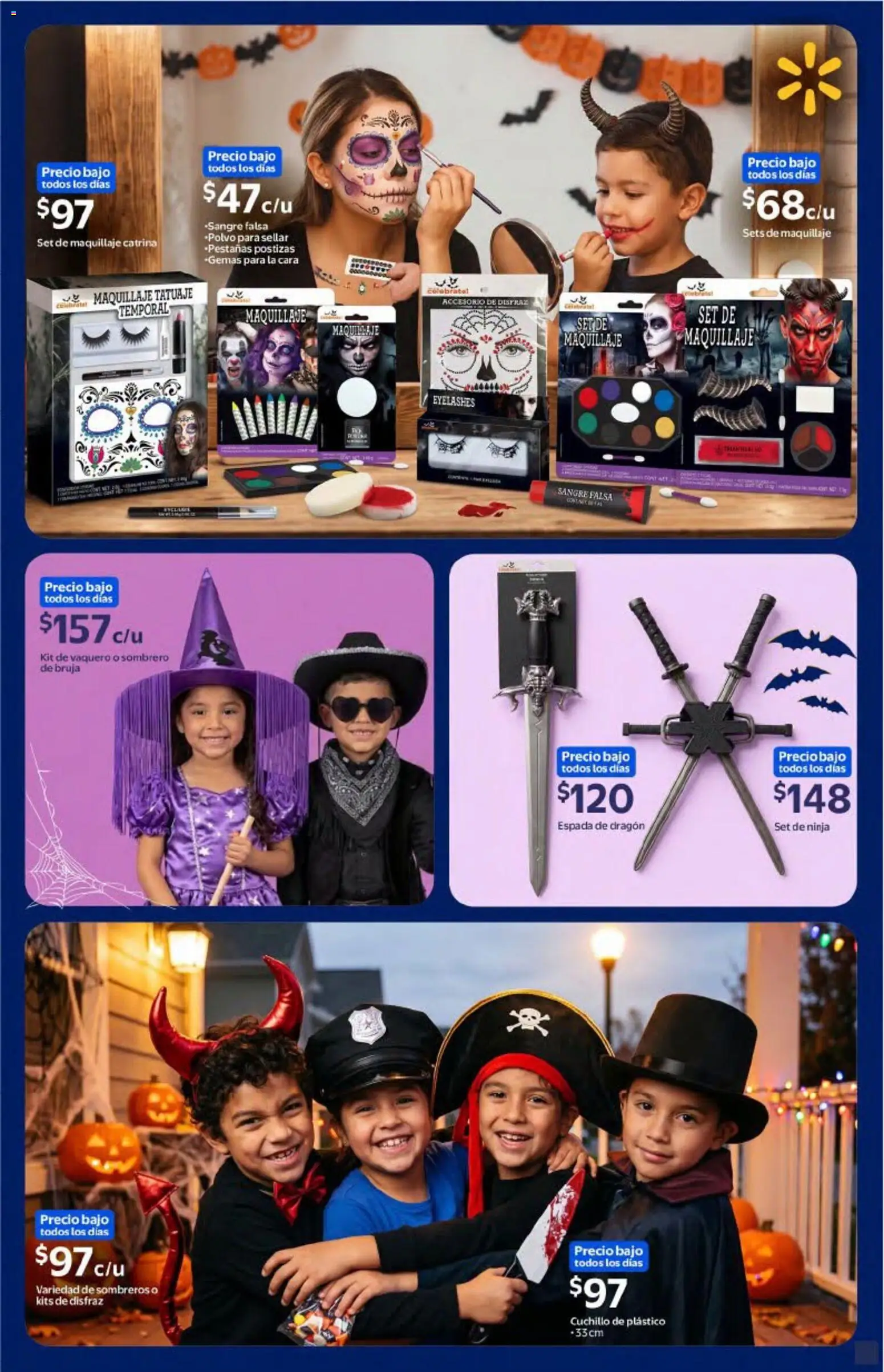 Nuevas ofertas de Walmart válidas en toda la República Mexicana desde el 01/10/2026. ¡Encuentra las mejores ofertas en Walmart folleto Halloween! | Página: 22
