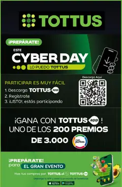 Tottus Cyber Day Aviso válido desde el 29.05.2026