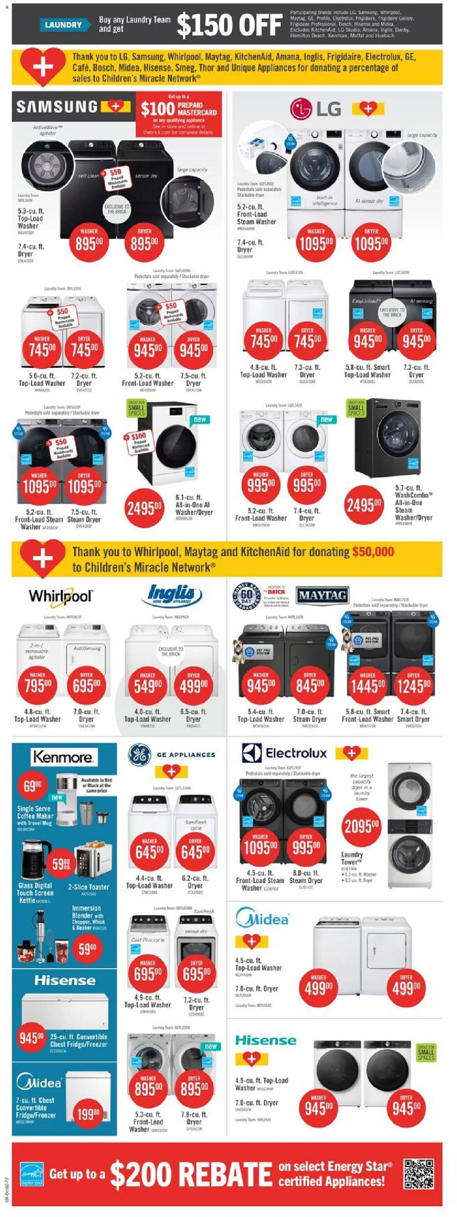 The Brick flyer valid from Sep 29, 2026 | Page: 18 | Products: Blender, Coffee maker, Kettle, Coffee