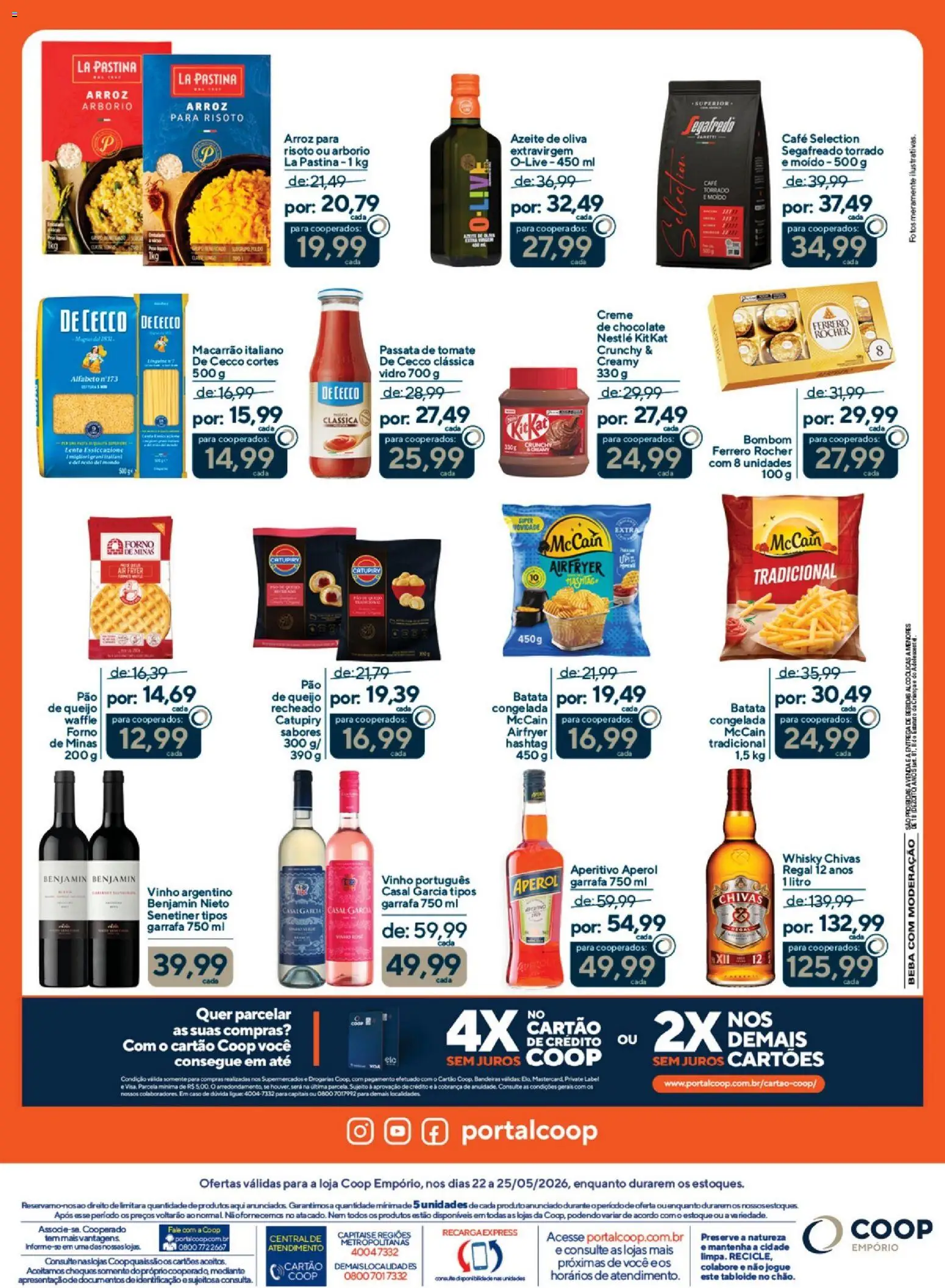 Coop Folheto - válido de 22.05.2026 | Página: 2 | Produtos: Chocolate, Arroz, Creme, Azeite
