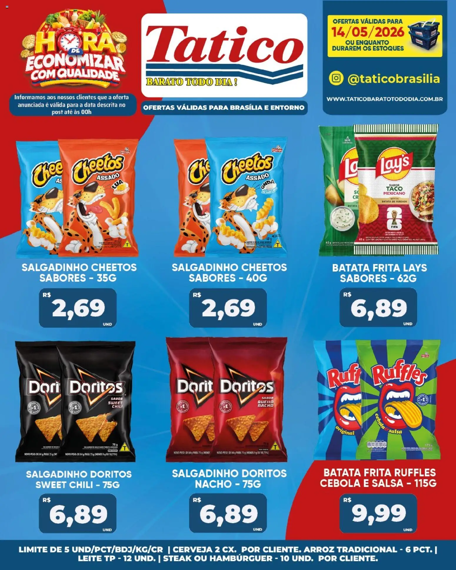 Tatico Folheto - válido de 15.05.2026 | Página: 43 | Produtos: Cebola, Leite, Cerveja, Hambúrguer