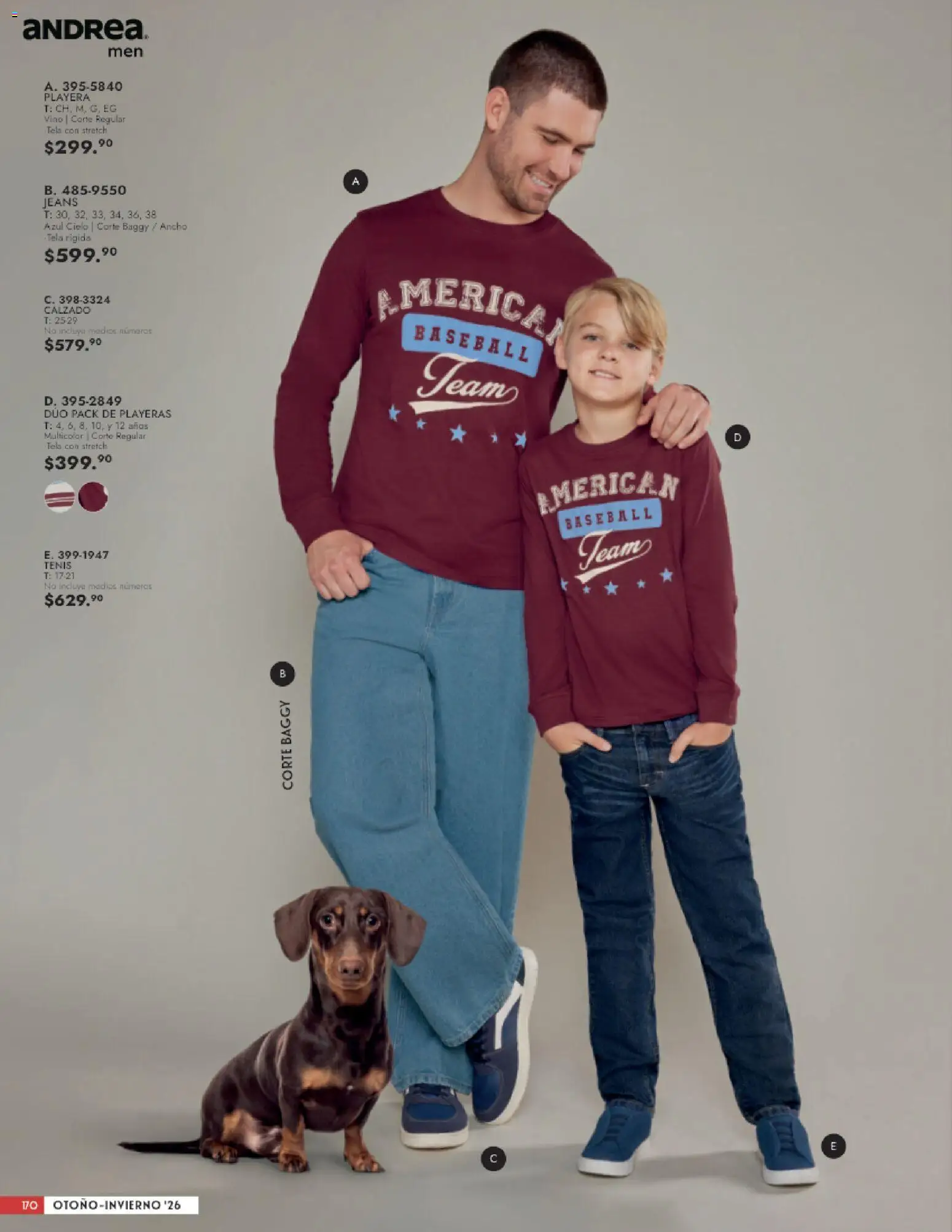 Nuevas ofertas de Andrea válidas en toda la República Mexicana desde el 23/08/2026. ¡Encuentra las mejores ofertas en Andrea catálogo Vestir Caballero! | Página: 12 | Productos: Tenis, Playera, Vino