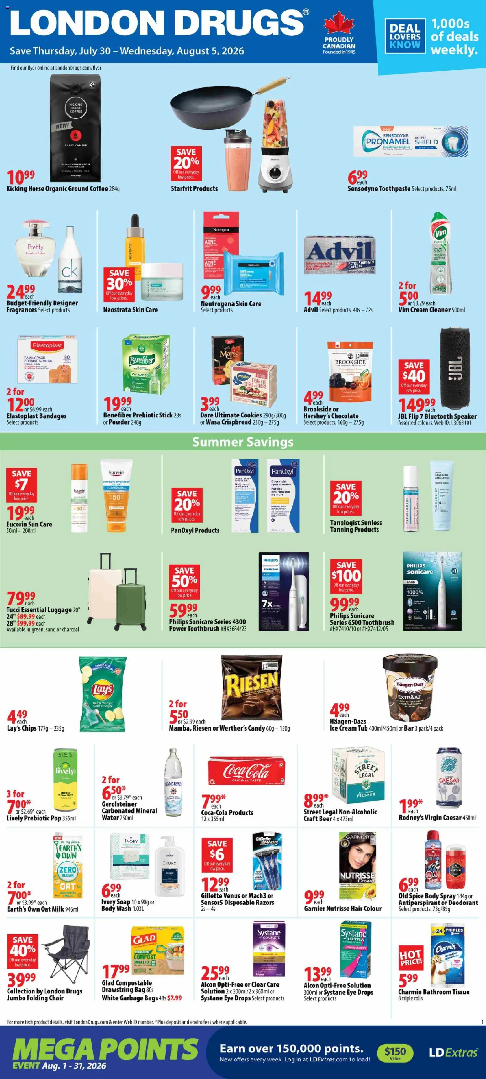 London Drugs flyer valid from Jul 30, 2026 | Page: 1