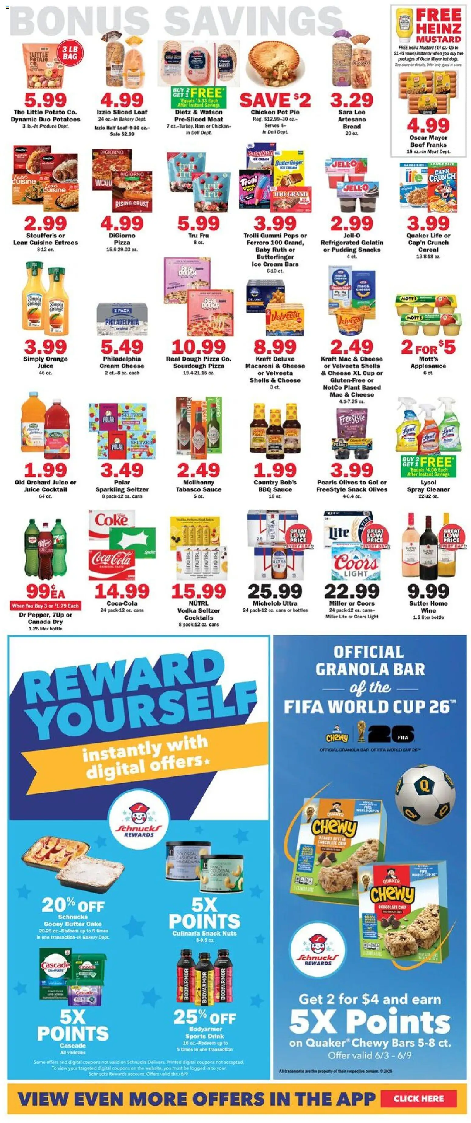 Schnucks Weekly Print Ad - MO - valid from 03.06.2026 | Page: 5 | Products: Bakery, Nuts, Potatoes, Sauce