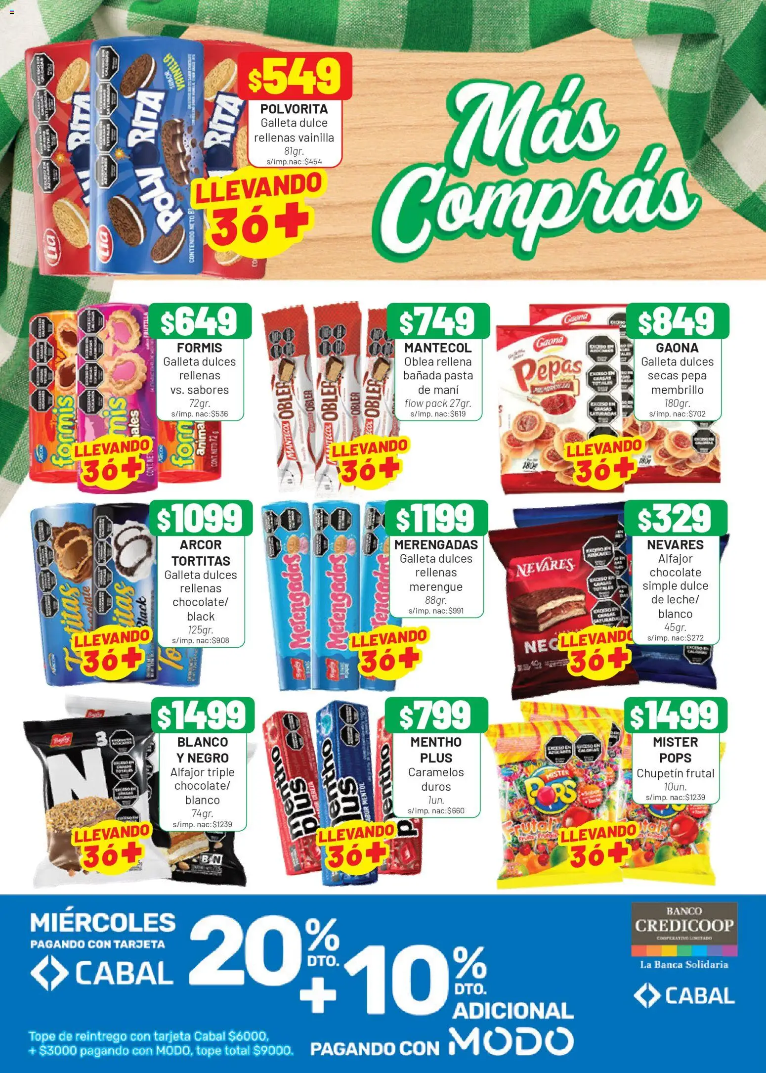 Almacor catálogo │ válido desde el 16.04.2026 | Página: 4 | Productos: Banco, Mani, Chocolate, Alfajor