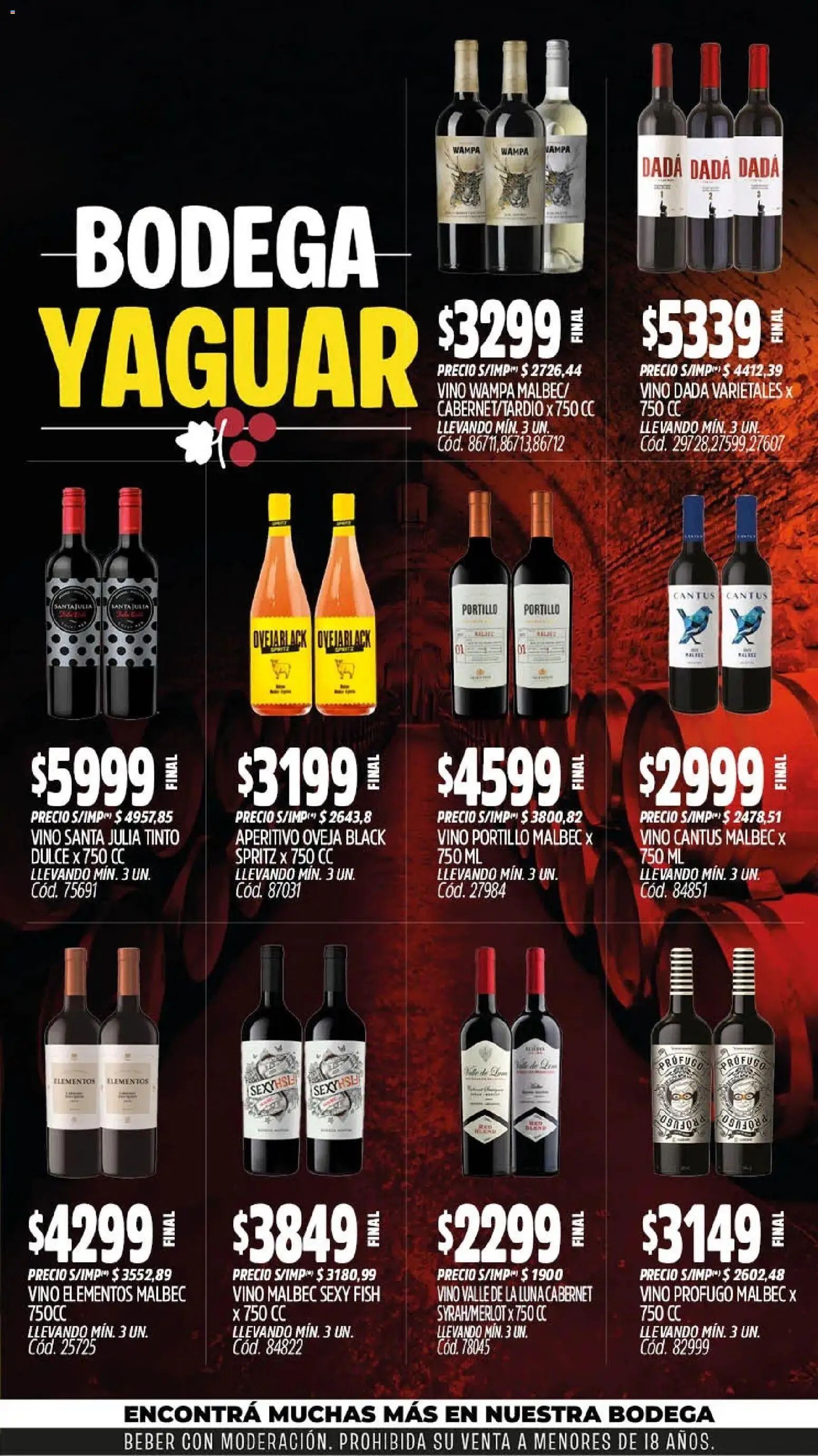 Yaguar - Oferta Semanal Córdoba │ válido desde el 03/08/2026 | Página: 6 | Productos: Vino