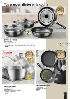 Vista previa de JUEGO DE 2 SARTENES, 100% aluminio. Diámetros: 24 y 30 cm, nuevo folleto de la tienda, válido en México a partir del 13.06.2025 | Página: 7 | Productos: Juego, Cocina, Batería, Sartén