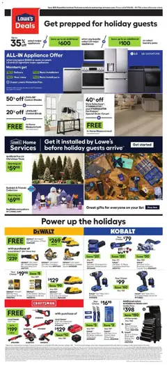 Preview of Lowe's weekly ads valid from 09/24/2026 | Page: 2 | Products: Utility Knife, Screwdriver, Battery, Orbital Sander