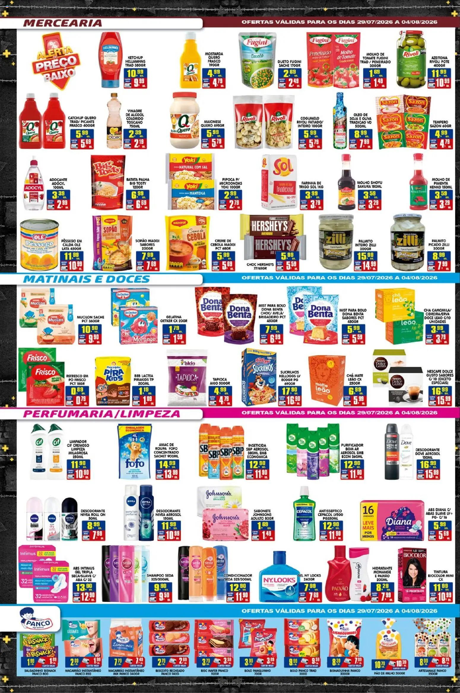 Higa's Supermercado Folheto - válido de 29/07/2026 | Página: 2 | Produtos: Perfume, Biscoito, Microondas, Inseticida