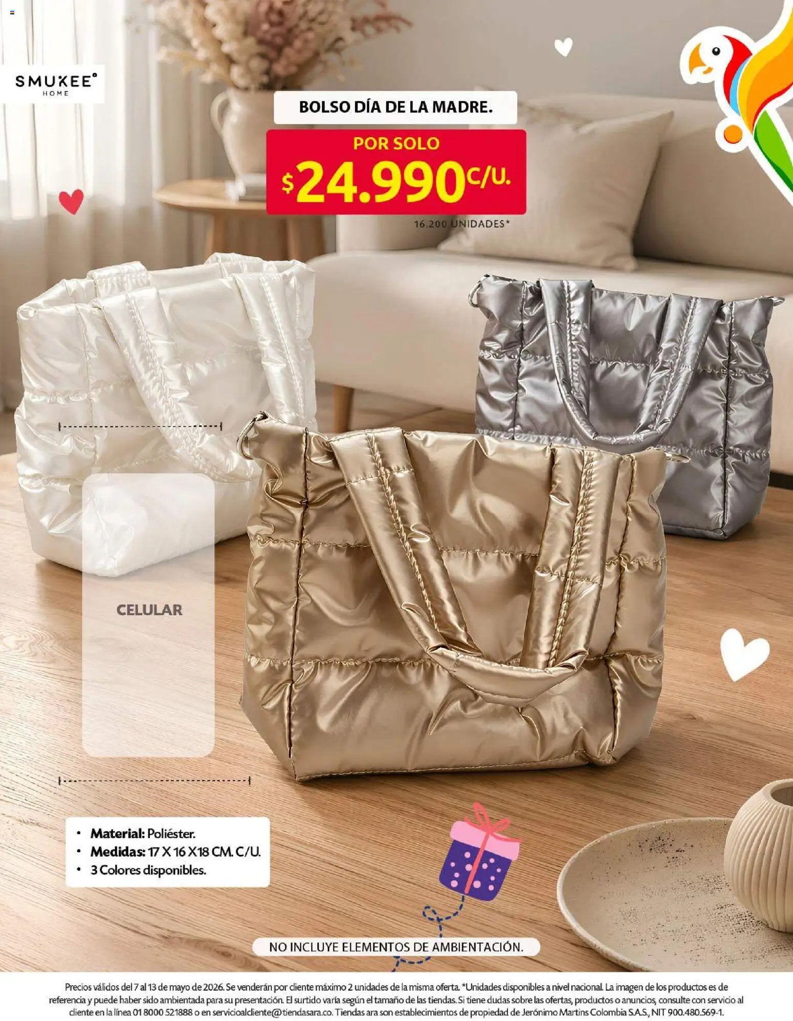 Ara revista - valida desde el 07.05.2026 | Página: 18 | Productos: Bolso, Sobre