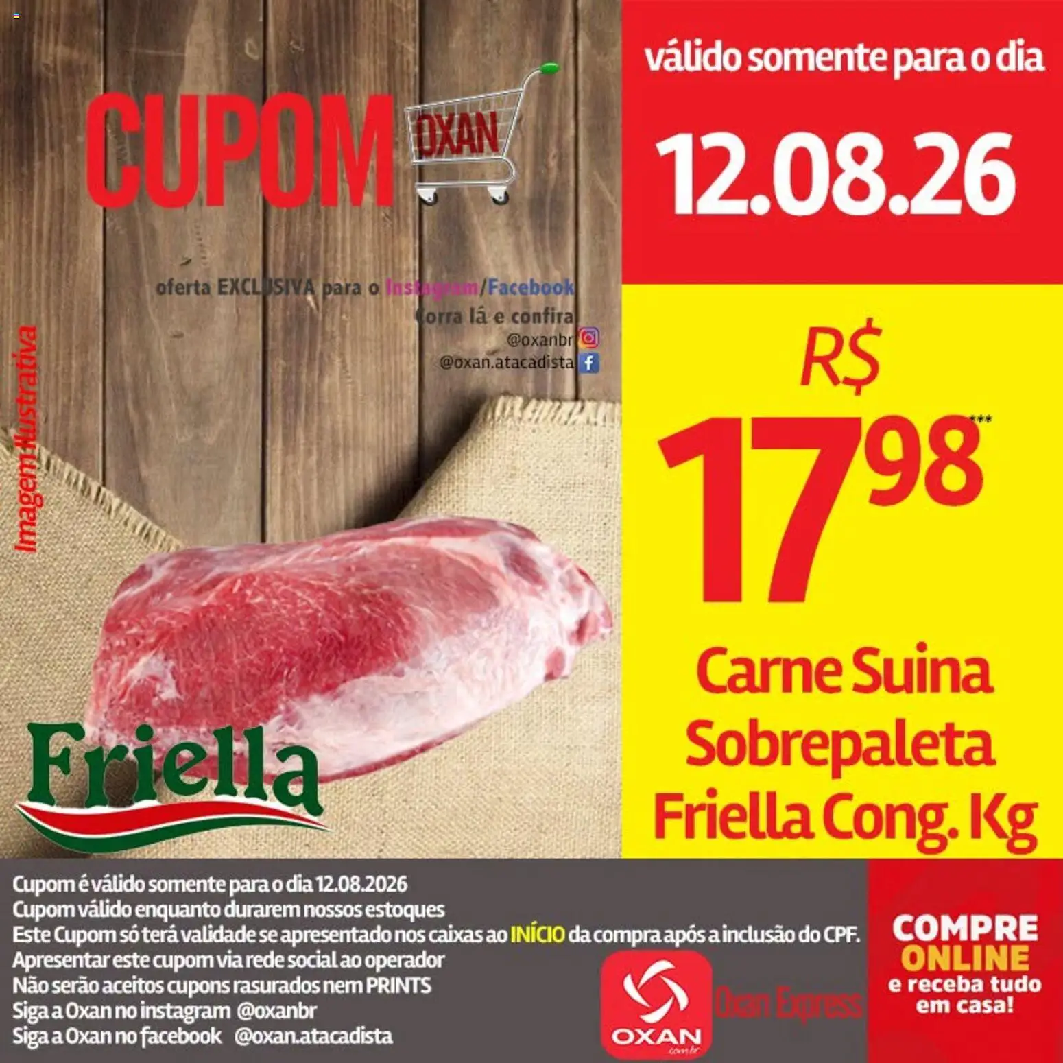 Oxan Atacadista Folheto - válido de 12/08/2026 | Página: 6 | Produtos: Carne