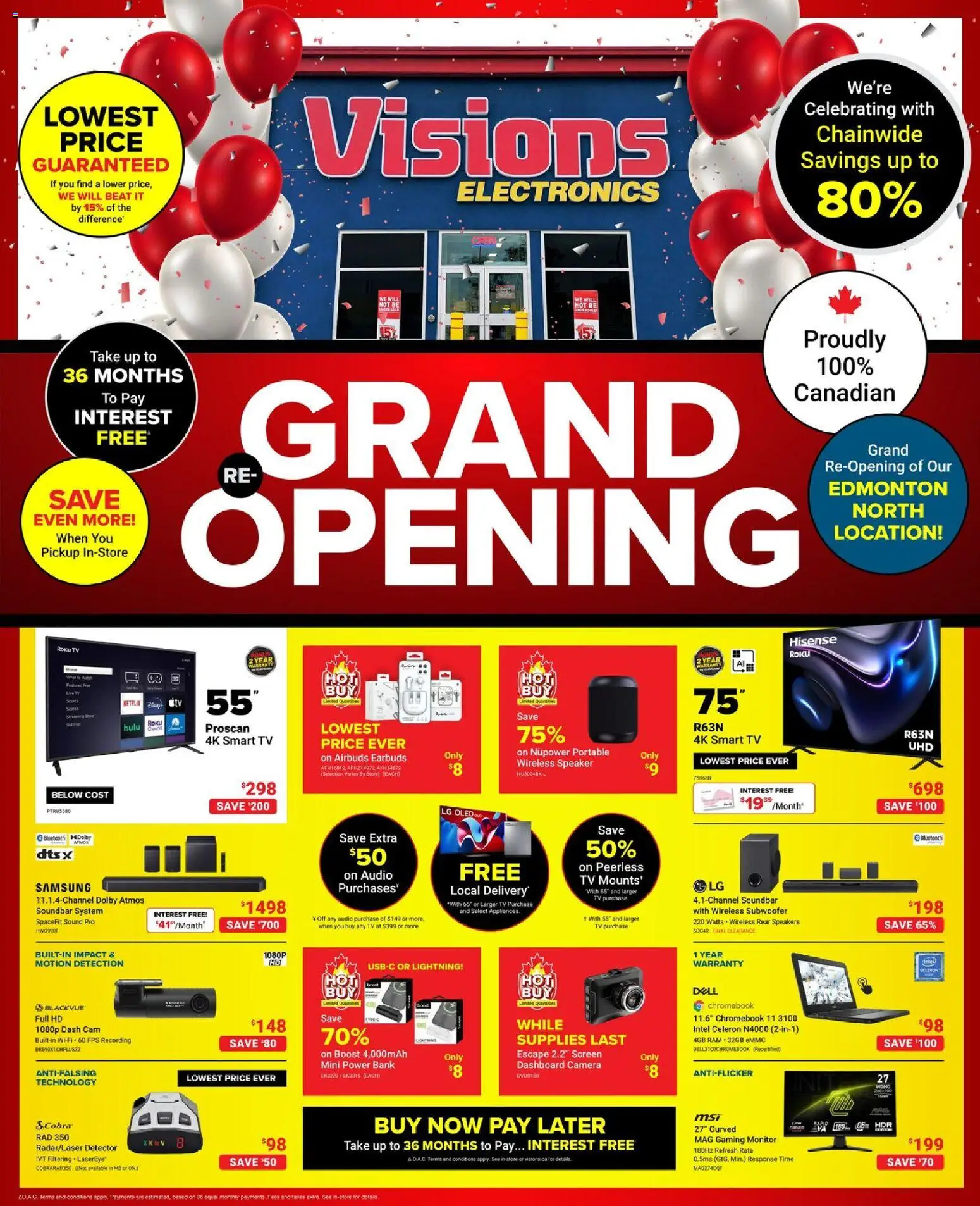 Visions flyer valid from 10.04.2026 | Page: 1 | Products: Tv, Audio, Camera, Speaker