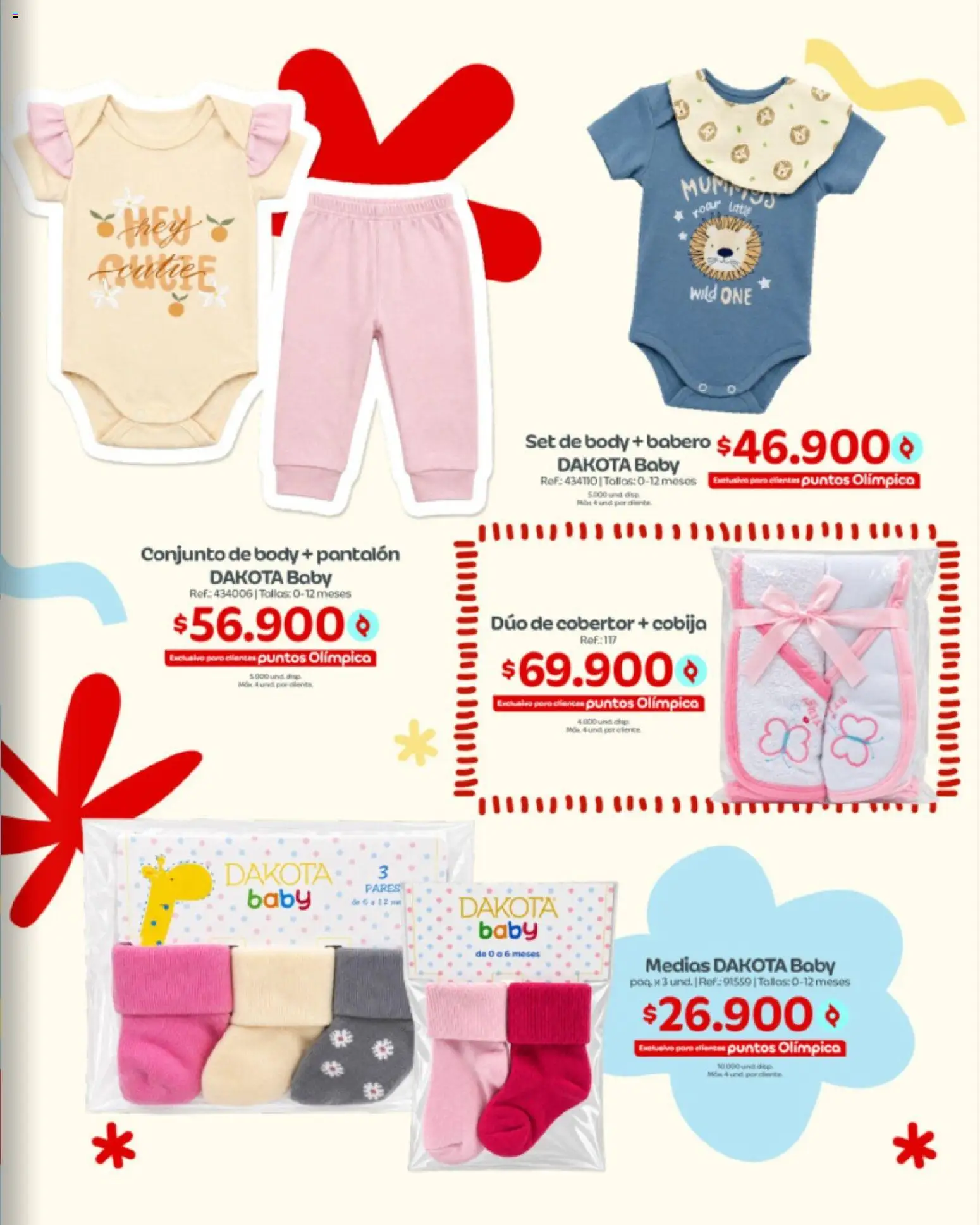 Olímpica revista - valida desde el 15/09/2026 | Página: 3 | Productos: Body, Cobija, Conjunto, Medias