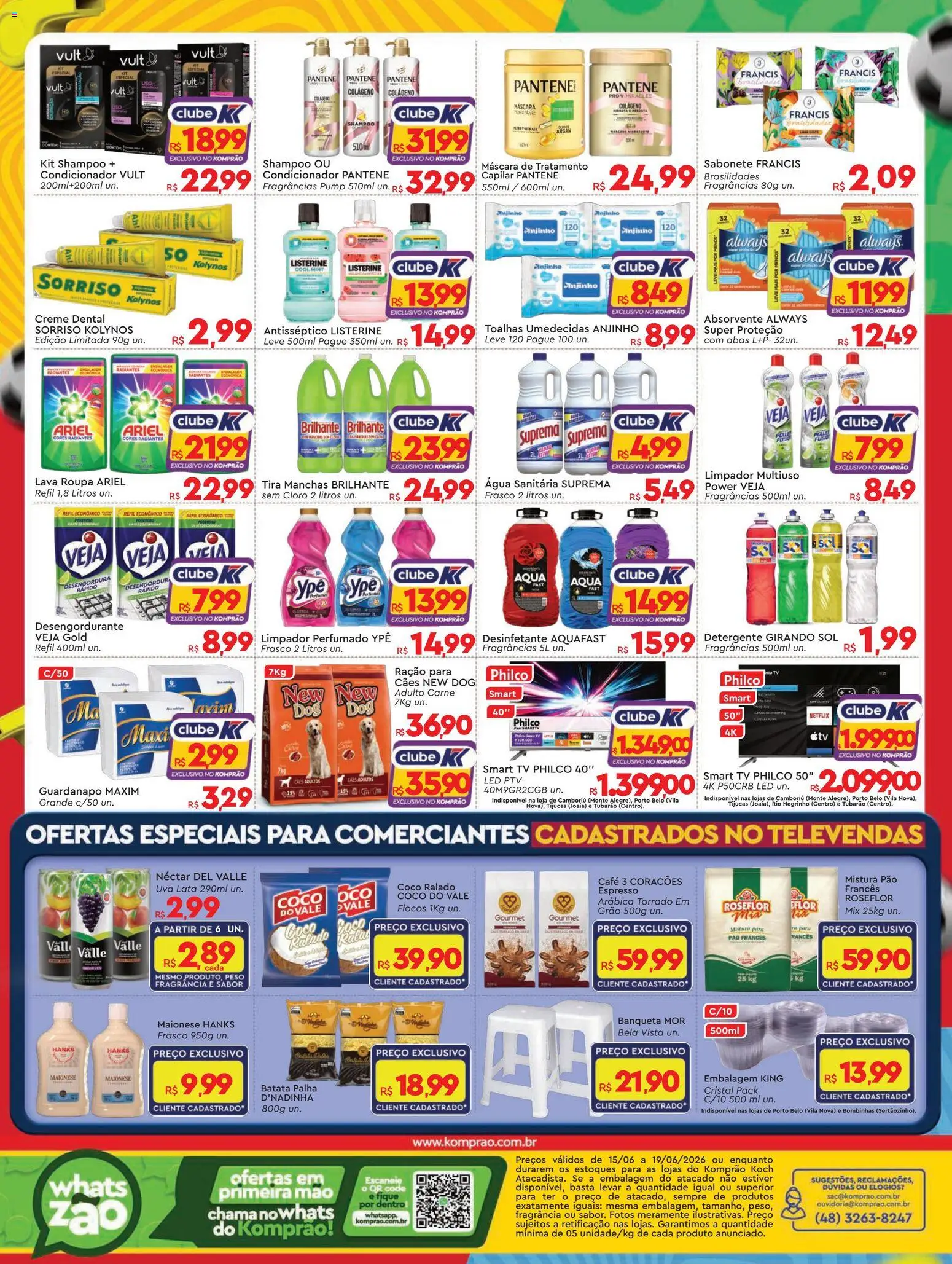 Komprao Atacadista Folheto - válido de 15.06.2026 | Página: 4 | Produtos: Coco, Cloro, Desengordurante, Café