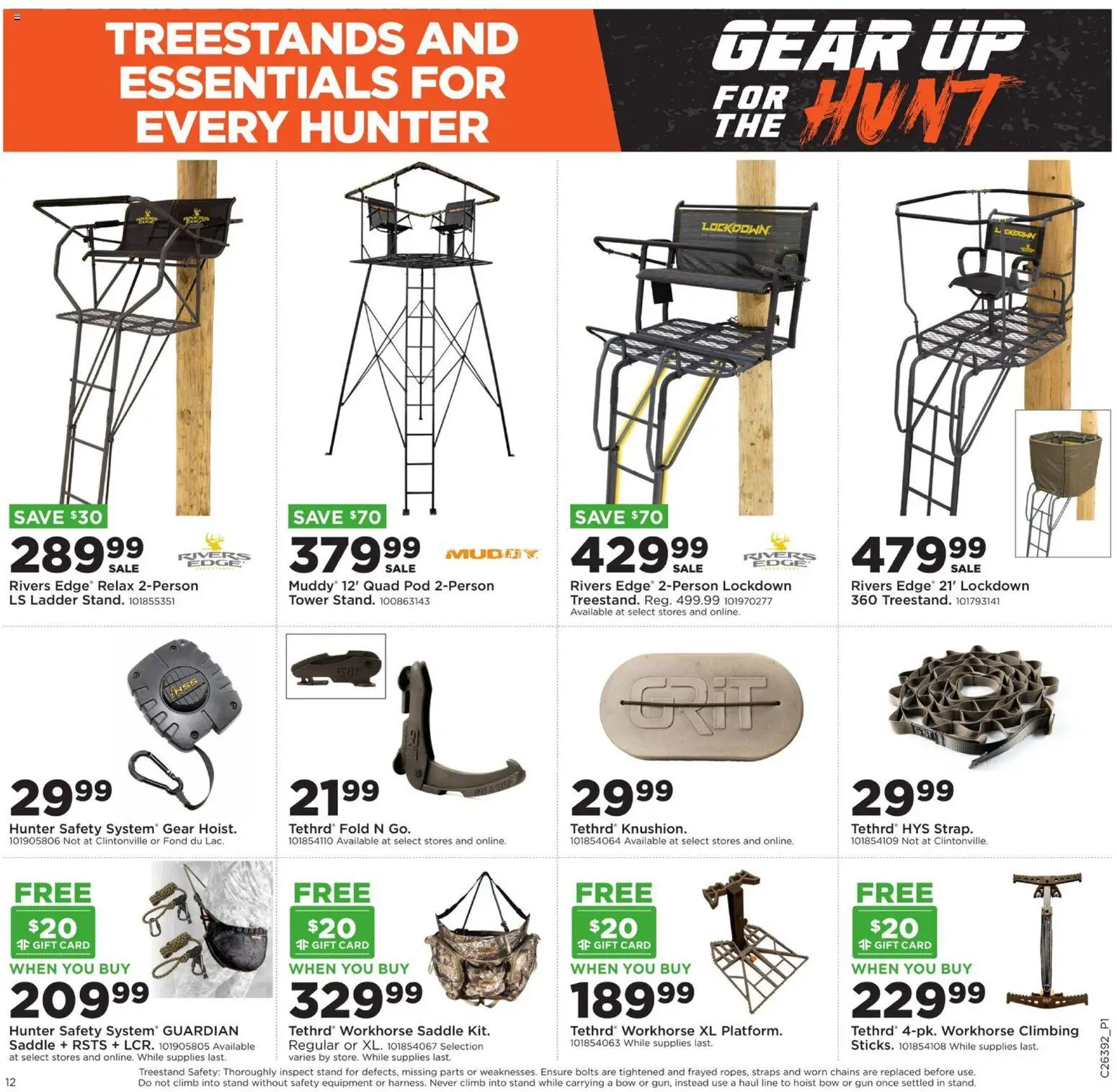 Mills Fleet Farm Gear Up Hunt - valid from 09/21/2026 | Page: 12 | Products: Ladder, Bolts, Bow, Gun