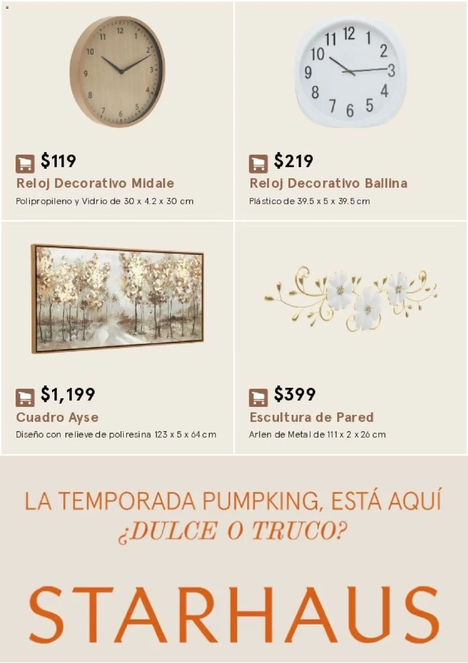 Nuevas ofertas de Coppel válidas en toda la República Mexicana desde el 17/08/2026. ¡Encuentra las mejores ofertas en Coppel catálogo Starhaus Otoño Invierno! | Página: 23 | Productos: Cuadro, Reloj