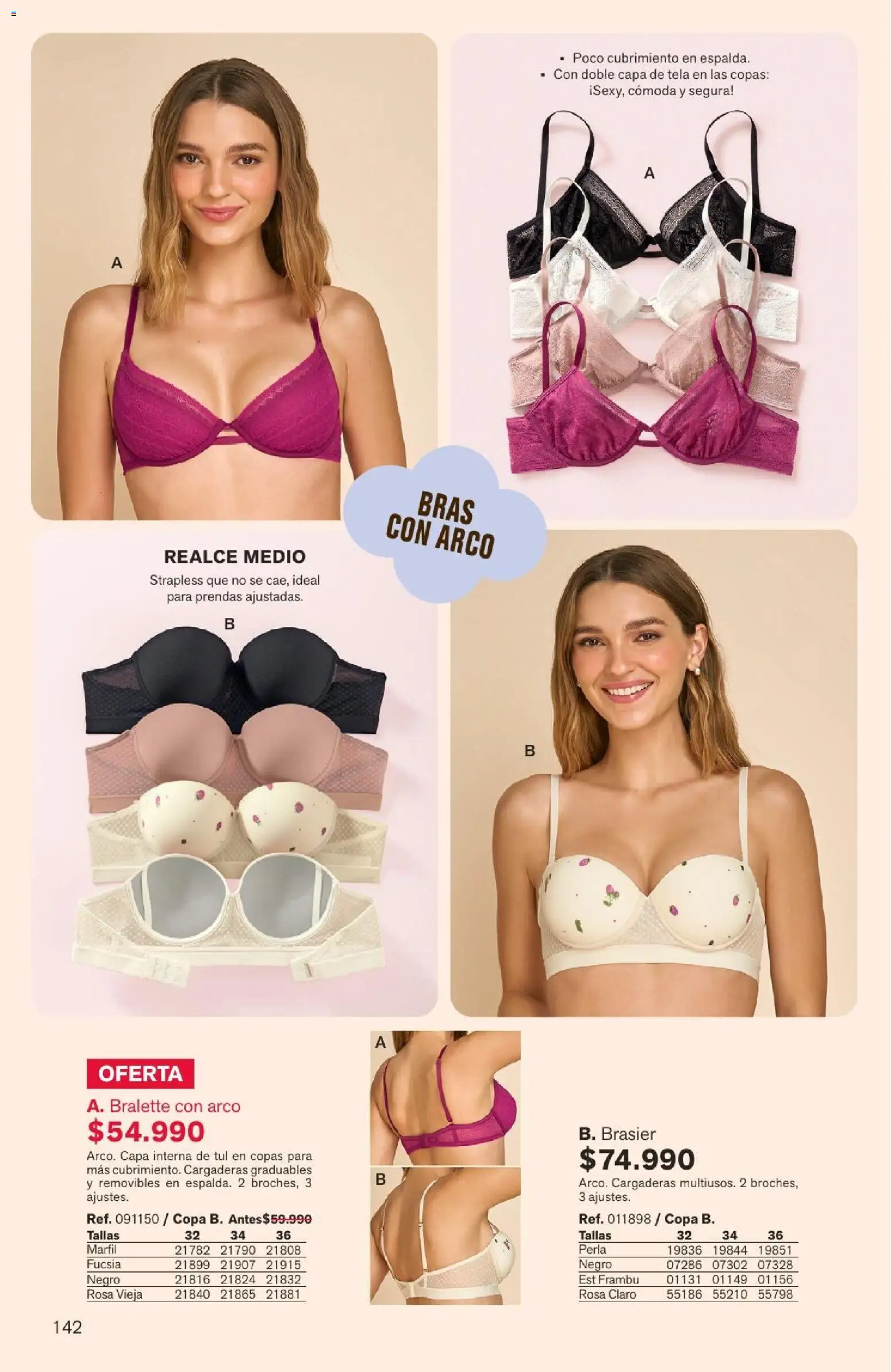 Leonisa revista - valida desde el 04/08/2026 | Página: 142 | Productos: Brasier, Cómoda