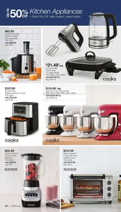 Preview of JCPenney weekly ads valid from 27.04.2026 | Page: 21 | Products: Extractor, Oven, Kettle, Mixer