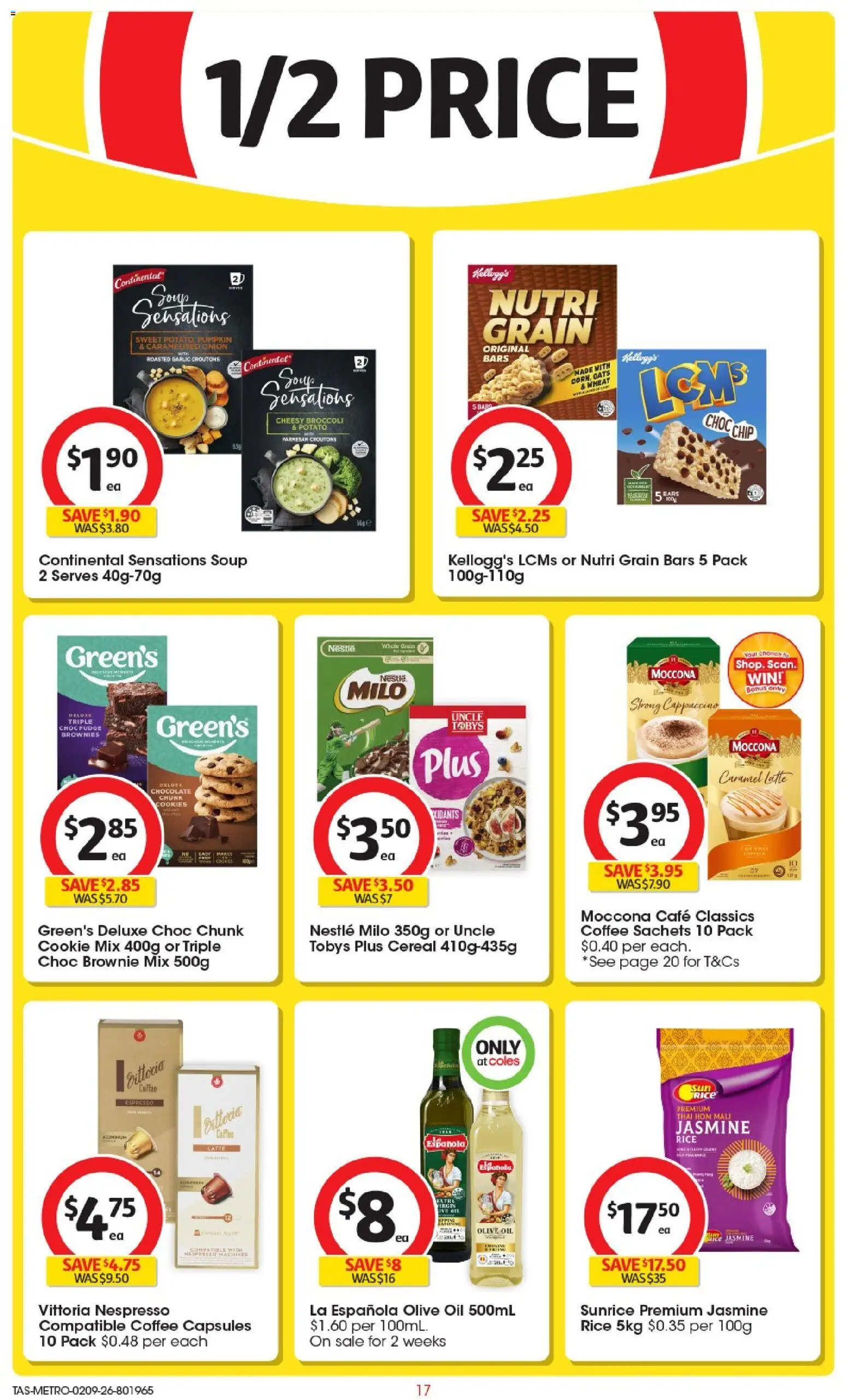 Coles catalogue - valid from 02/09/2026 | Page: 18 | Products: Jasmine rice, Brownies, Chocolate, Capsules